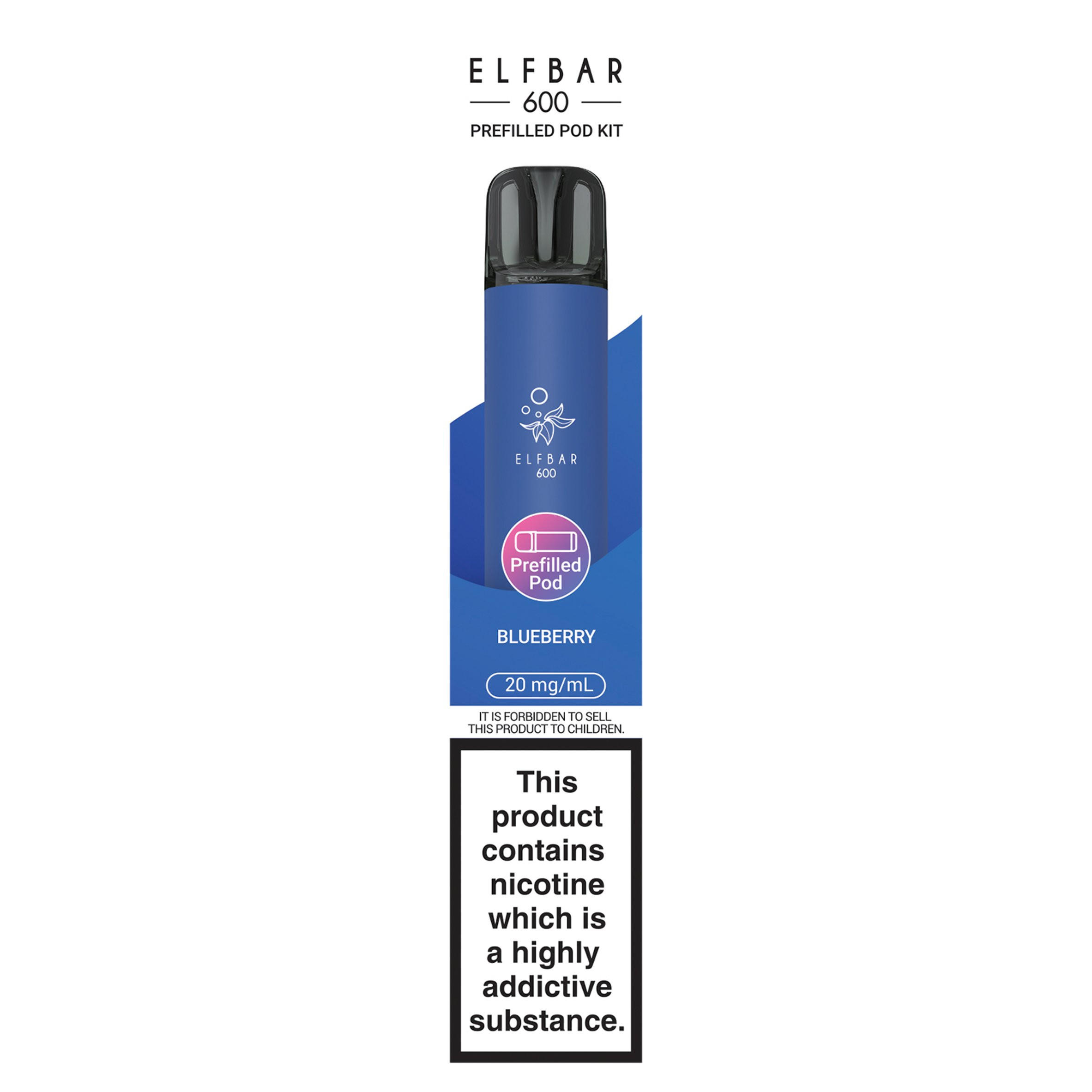 Elfbar 600 Blueberry Prefilled Pod Kit 20mg