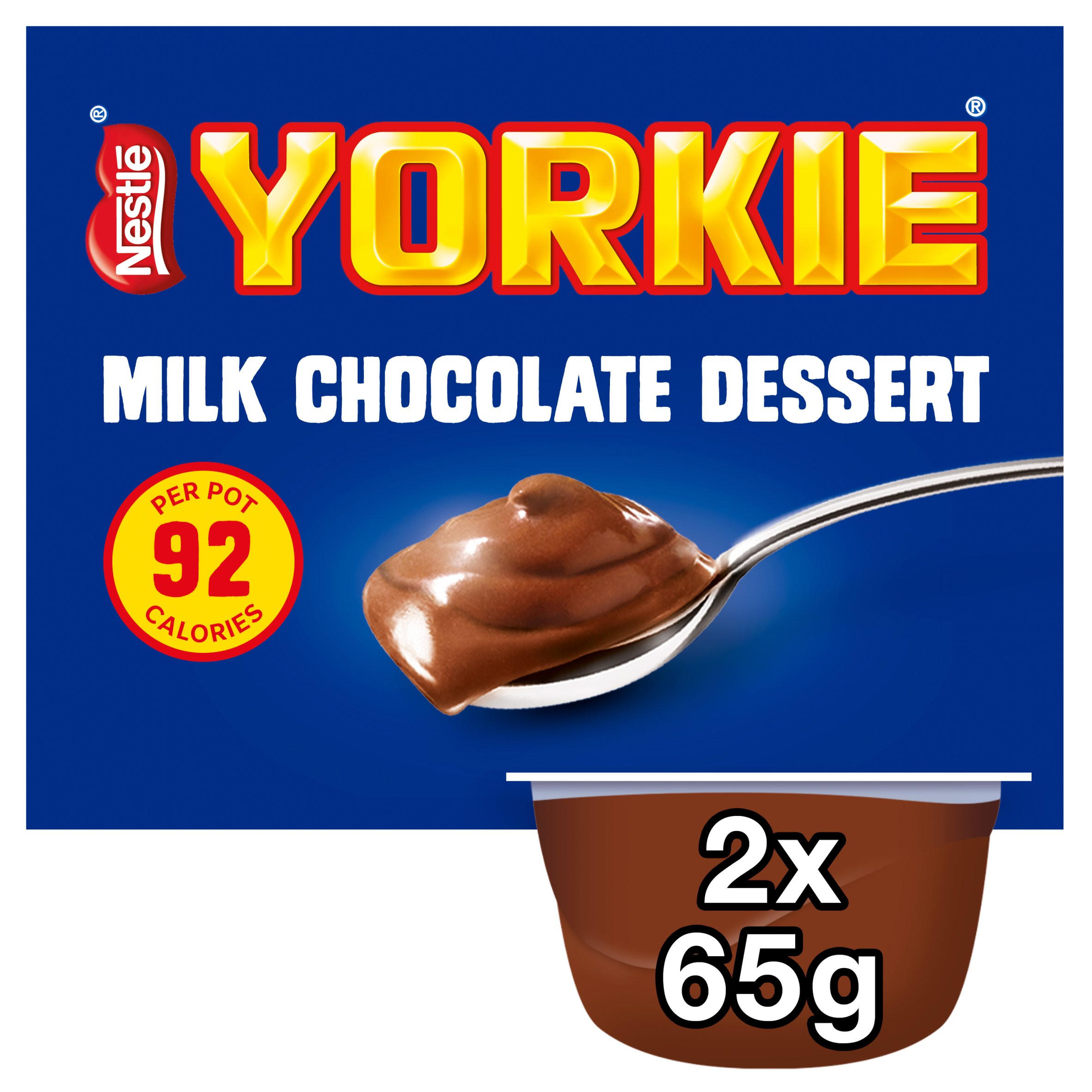 Yorkie Milk Chocolate Dessert 2 x 65g (130g)