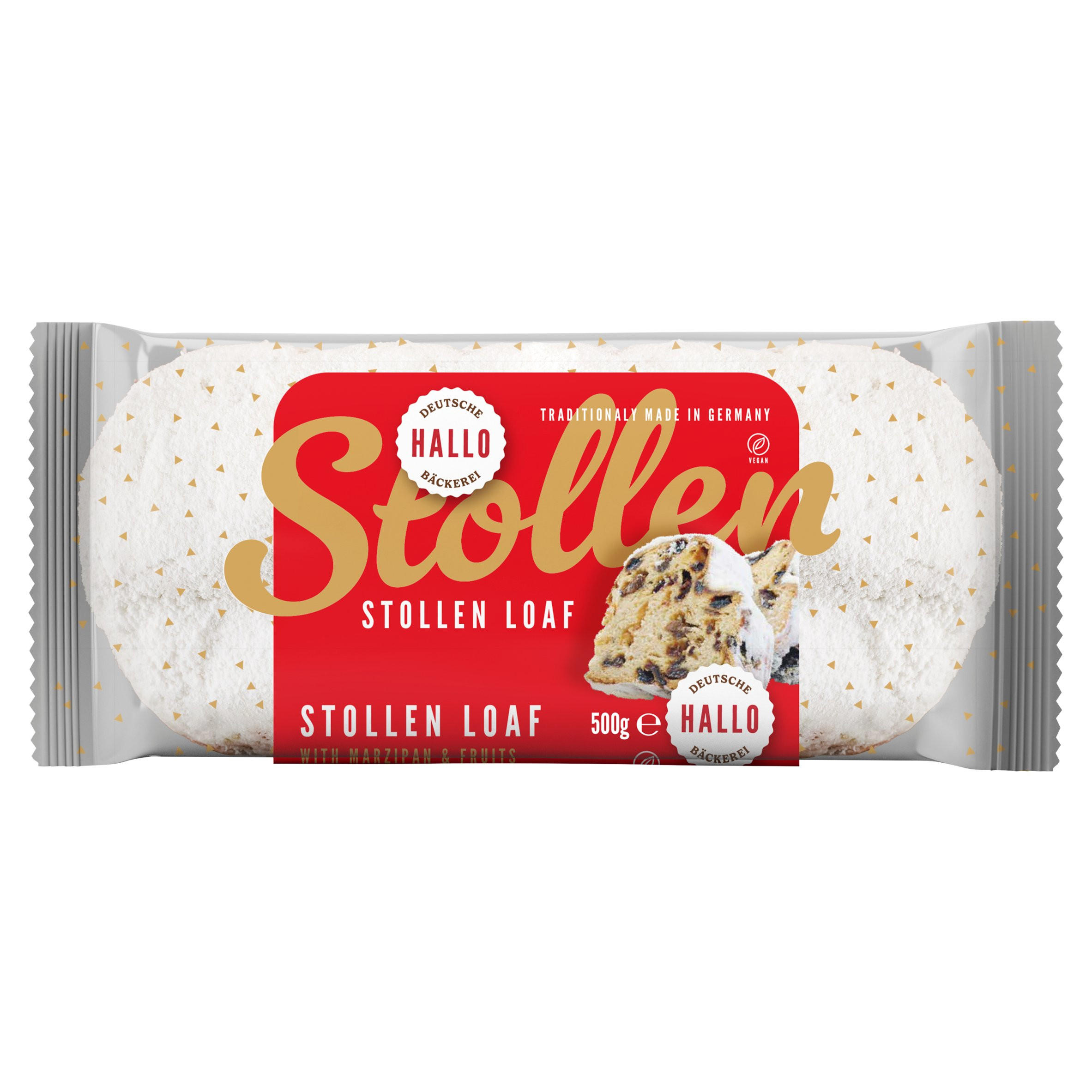 Hallo Stollen Loaf with Marzipan & Fruits 500g