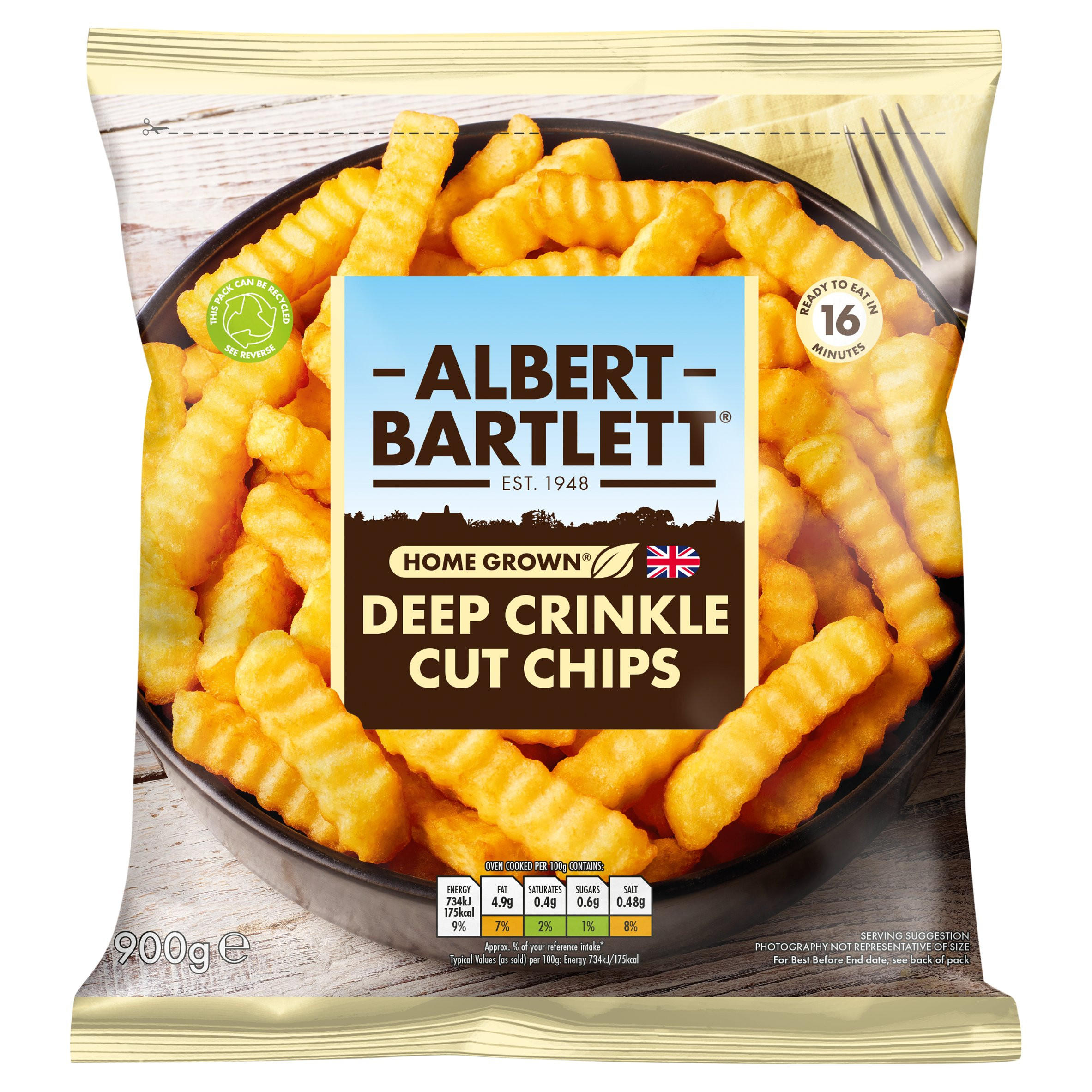 Deep Crinkle Cut Chips 900g