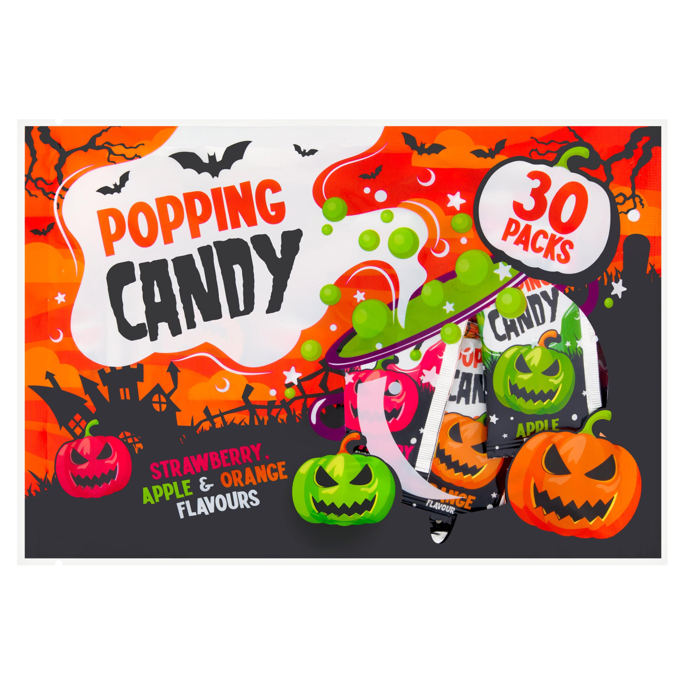 Popping Candy Strawberry, Apple & Orange Flavours 30 x 1.1g (33g)
