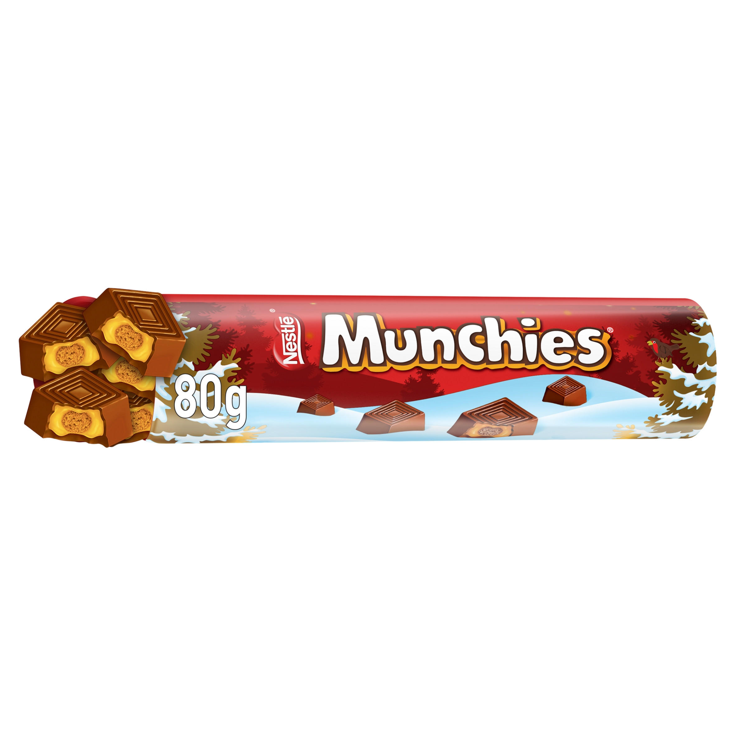 Munchies Milk Chocolate & Caramel Giant Tube 80g