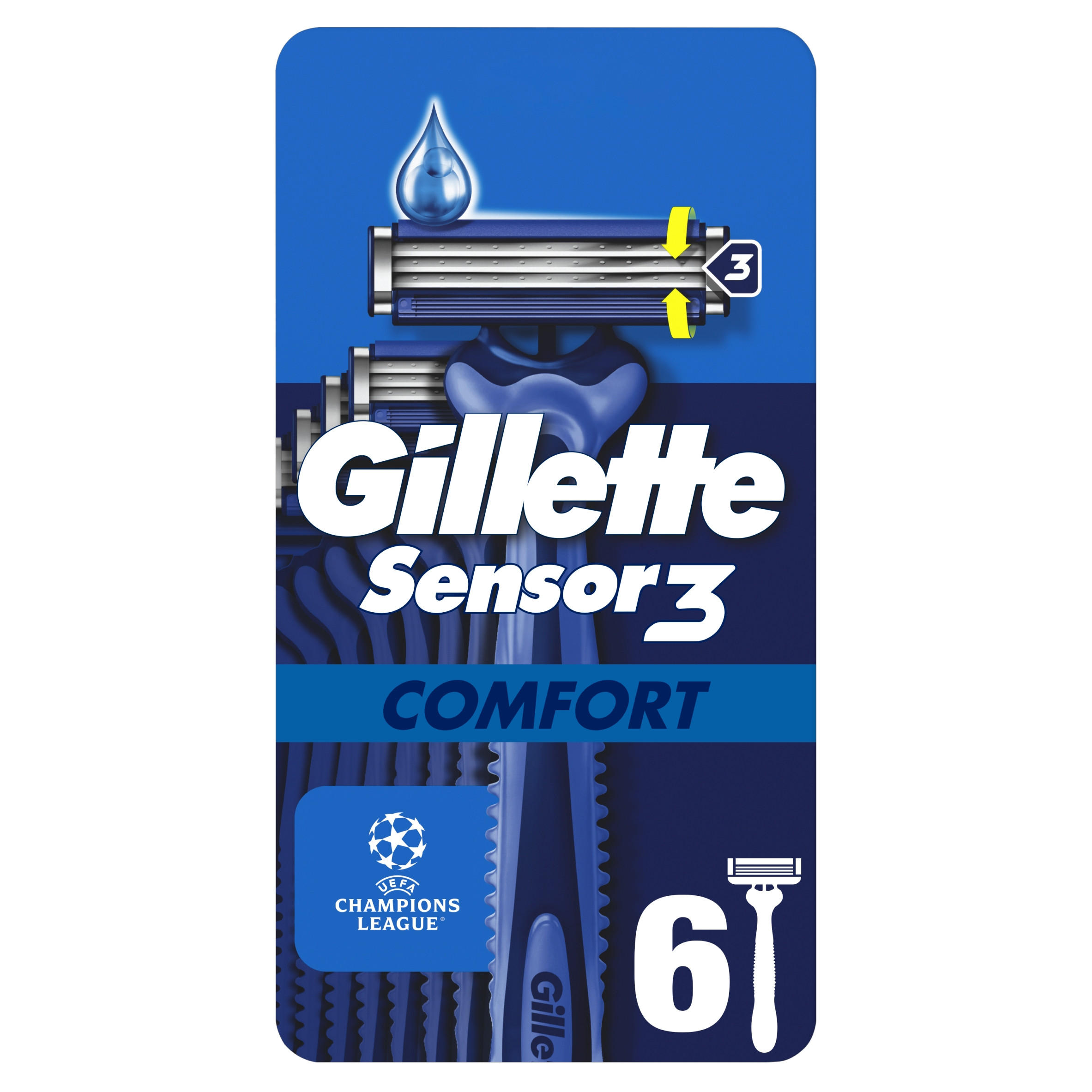 Gillette Sensor3 Comfort, Disposable Razors