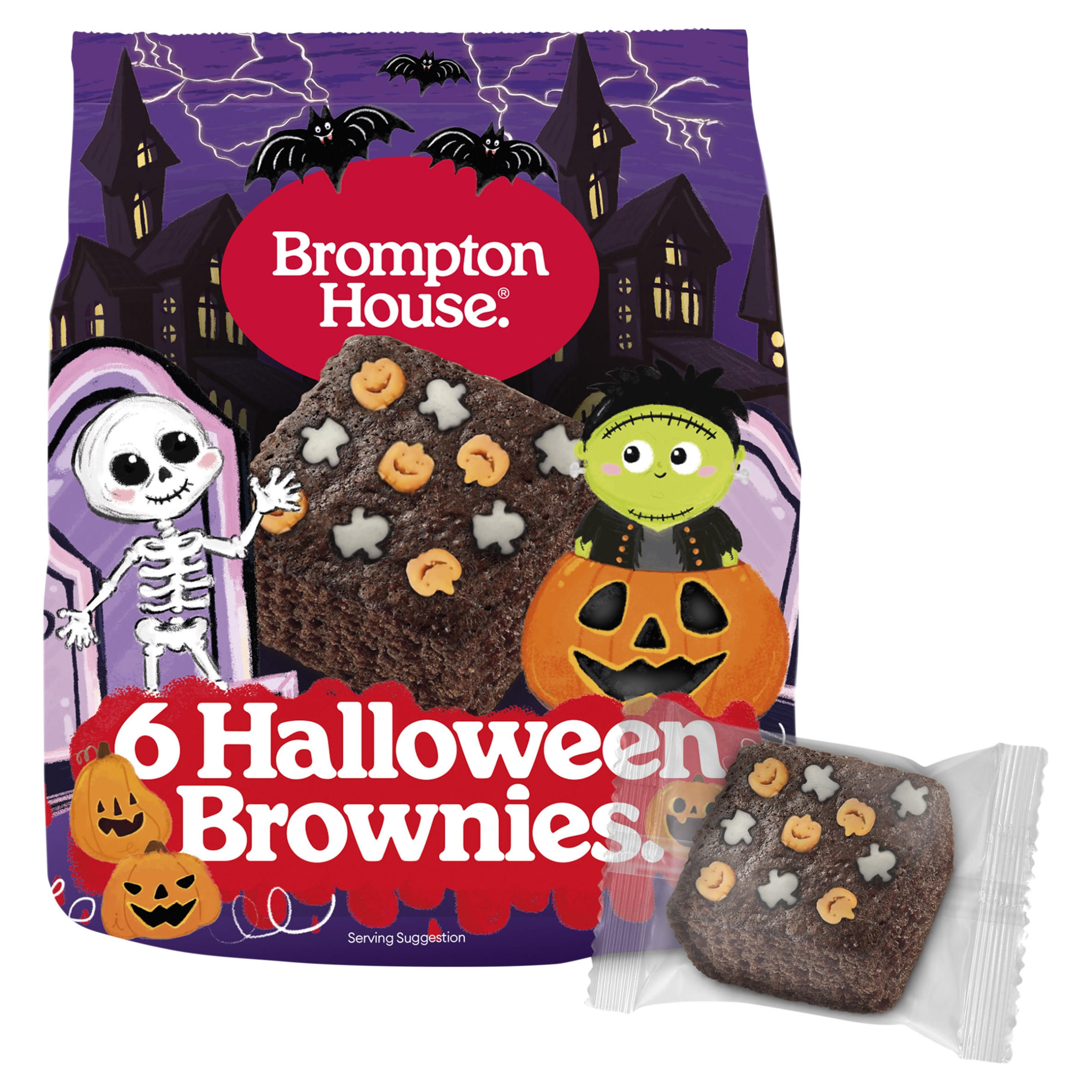 Brompton House Halloween Brownies 6 x 20g (120g)
