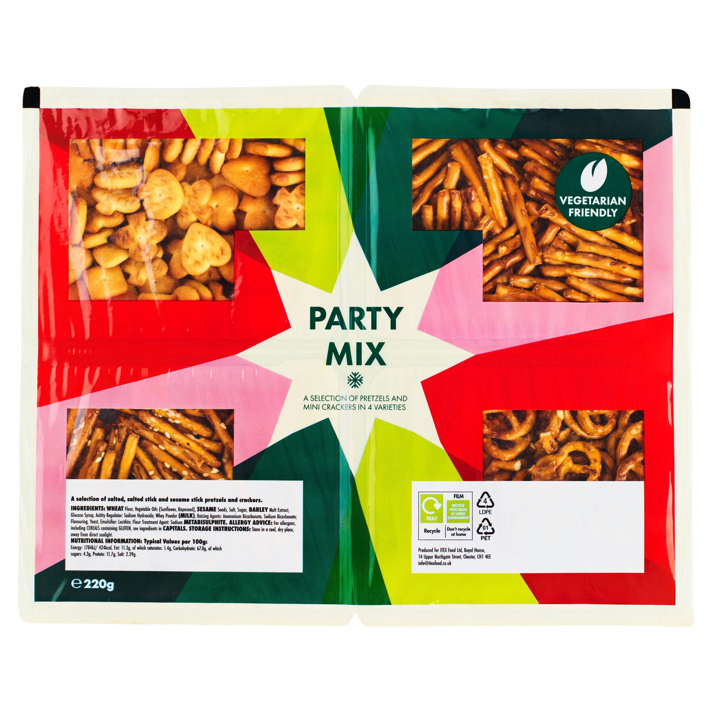 Party Pretzel & Cracker Mix 220g