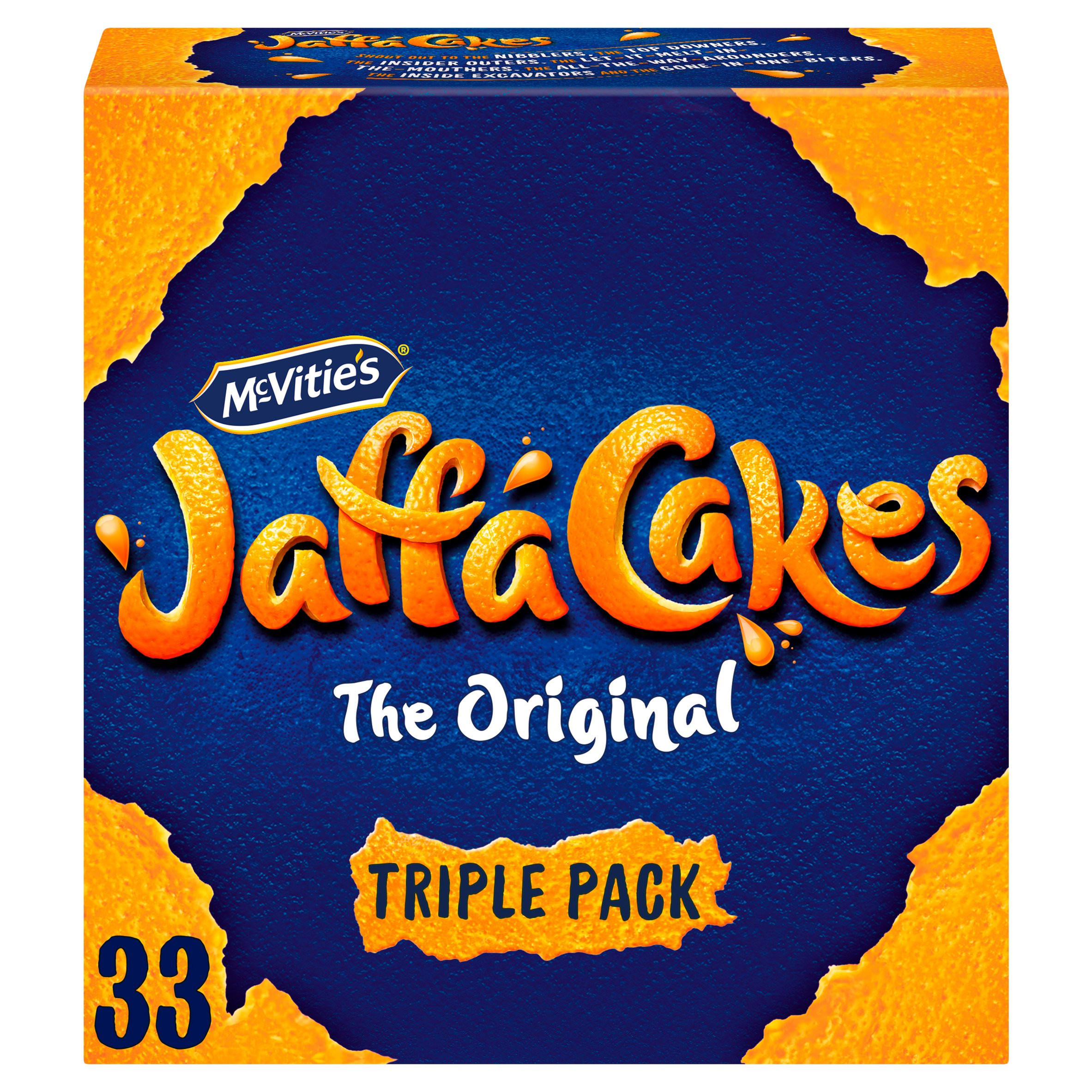 McVitie's Jaffa Cakes Original Chocolate Biscuits Triple Pack 3 x 11 Cakes, 363g