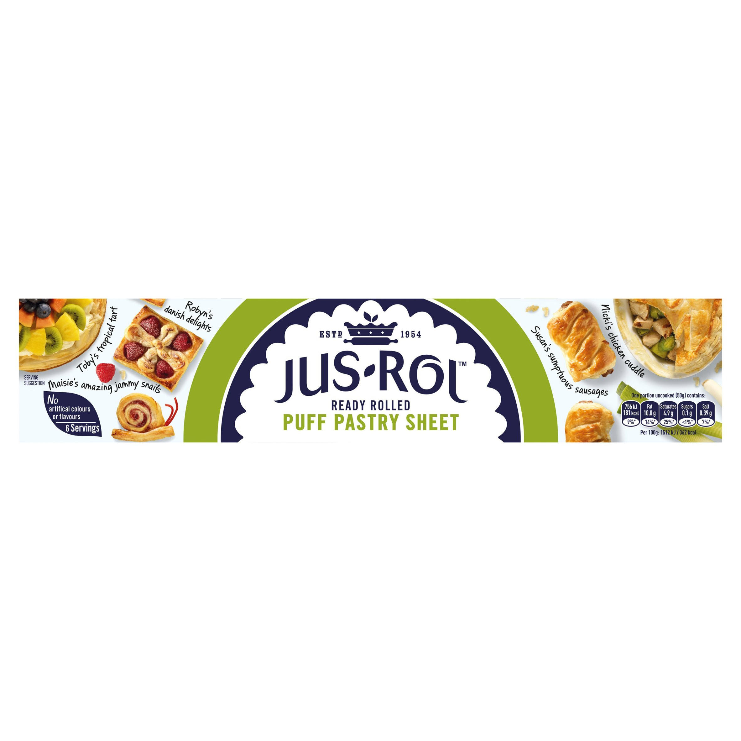Jus-Rol Ready Rolled Puff Pastry Sheet 320g