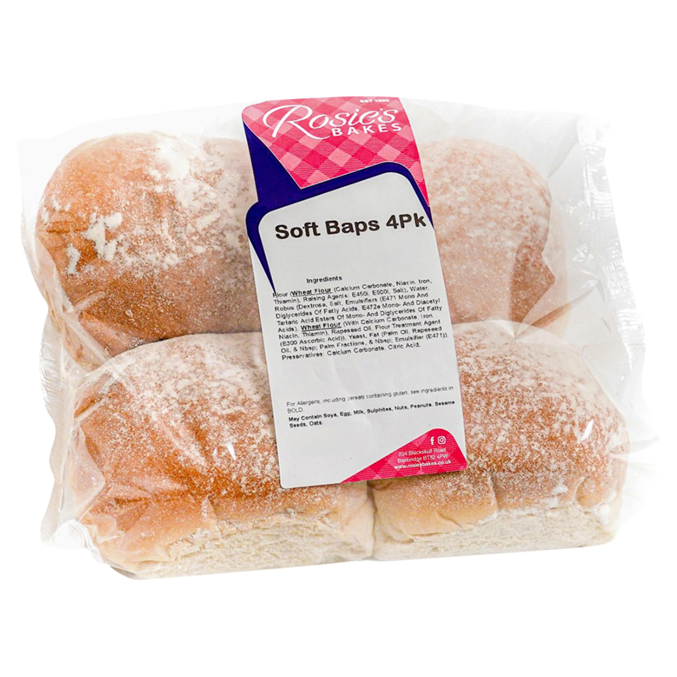 Rosie's Bakes 4 Soft Baps 266g
