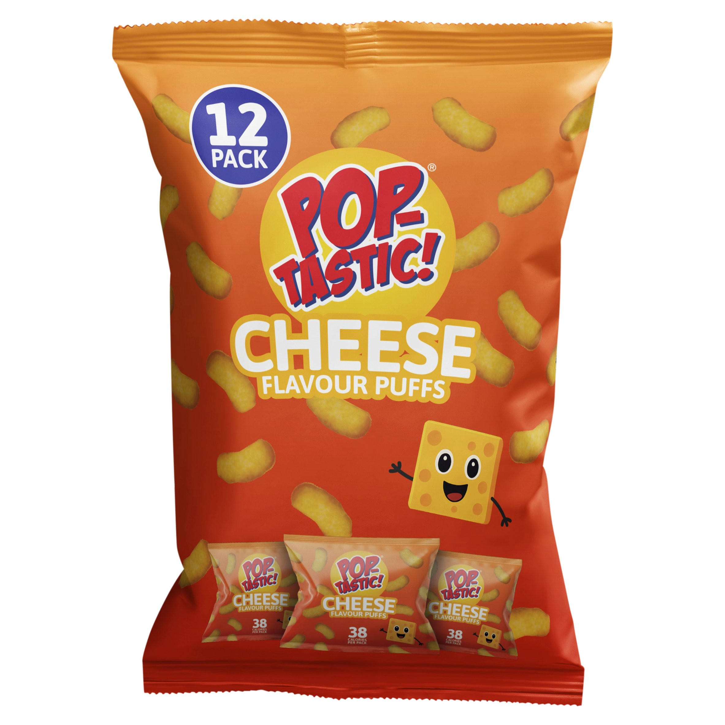 Pop-Tastic! Cheese Flavour Puffs 12 x 8g