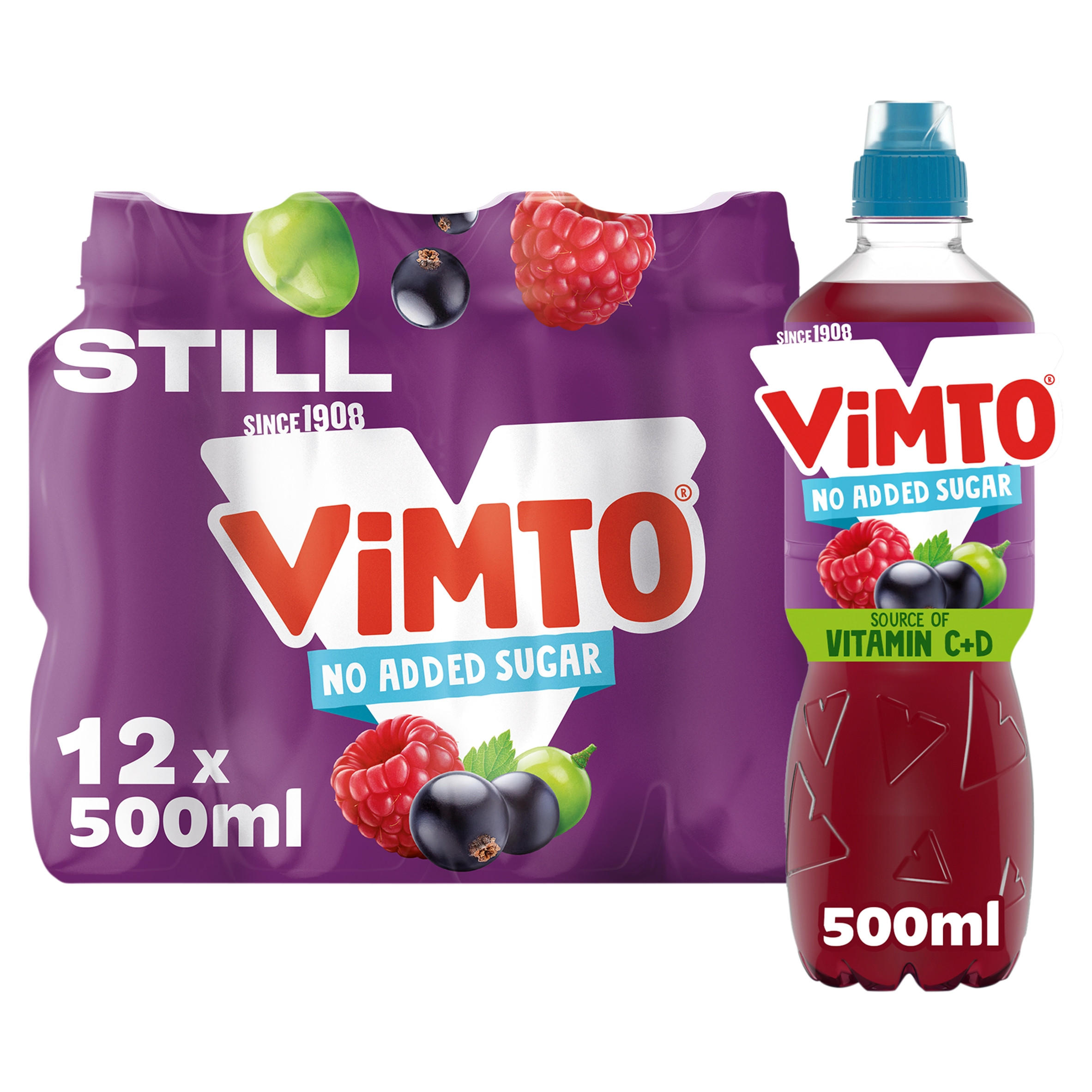 Vimto Still Mixed Fruit Juice Drink 12 x 500ml