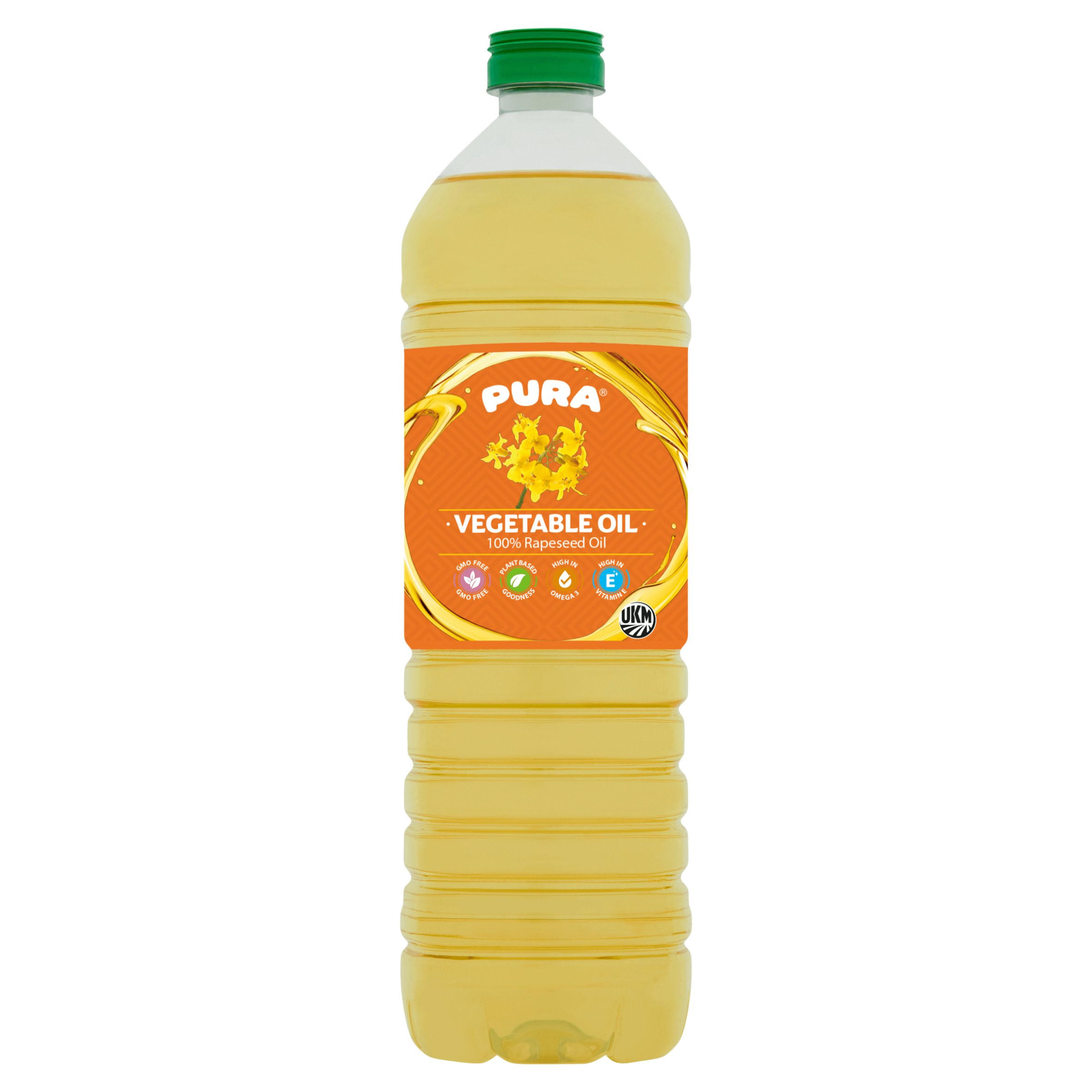 Pura Vegetable Oil 100% Rapeseed Oil 1L