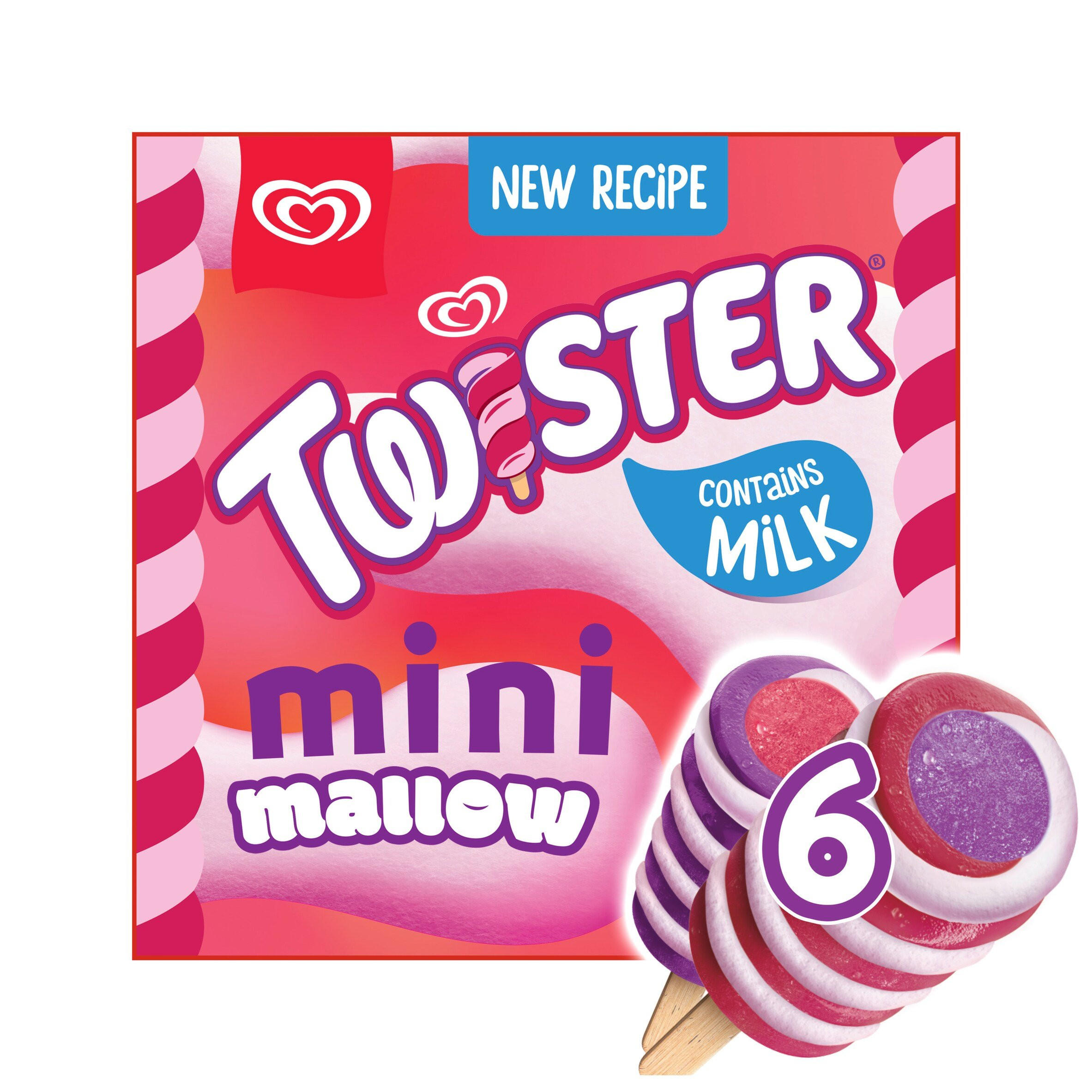 Twister Mini Mallow Ice Cream Lollies 6 x 50ml
