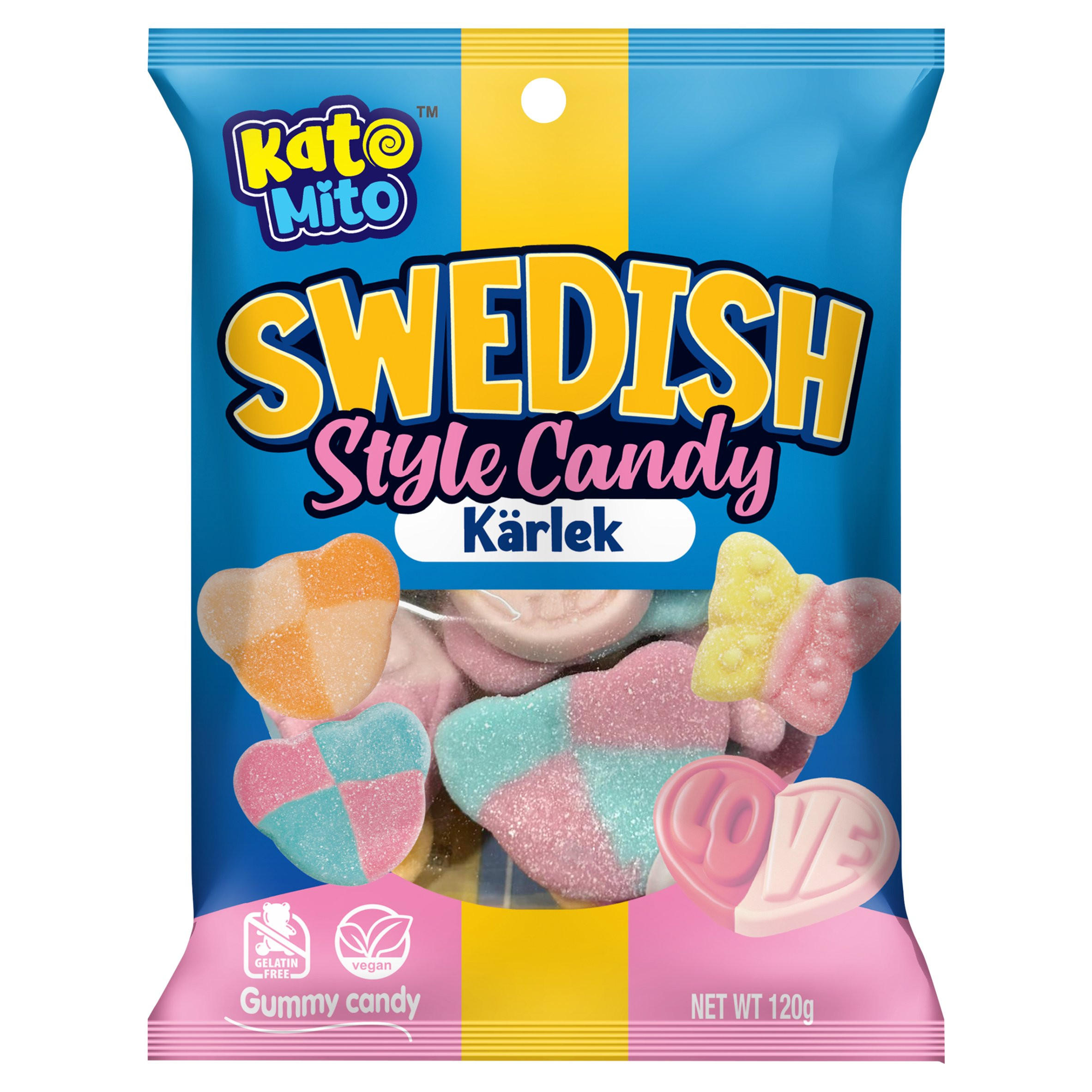 Kato Mito Karlek Swedish Style Candy 120g