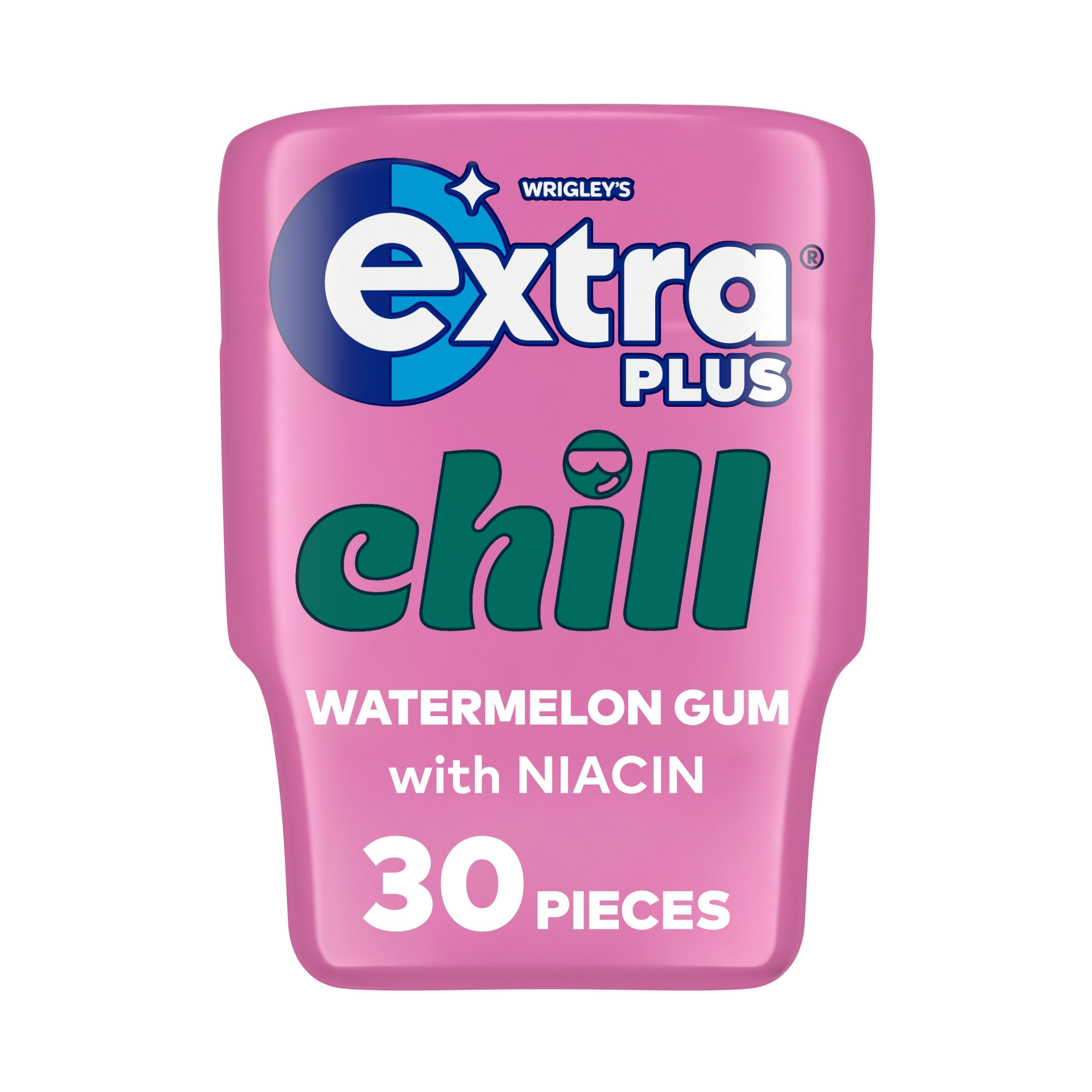 Extra Plus Chill Sugarfree Chewing Gum Bottle 30 Pieces
