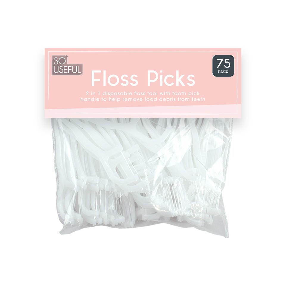 Dental Floss Toothpicks 75 Pack
