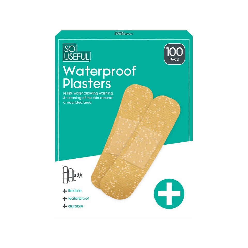 Waterproof Plasters 100 Pack