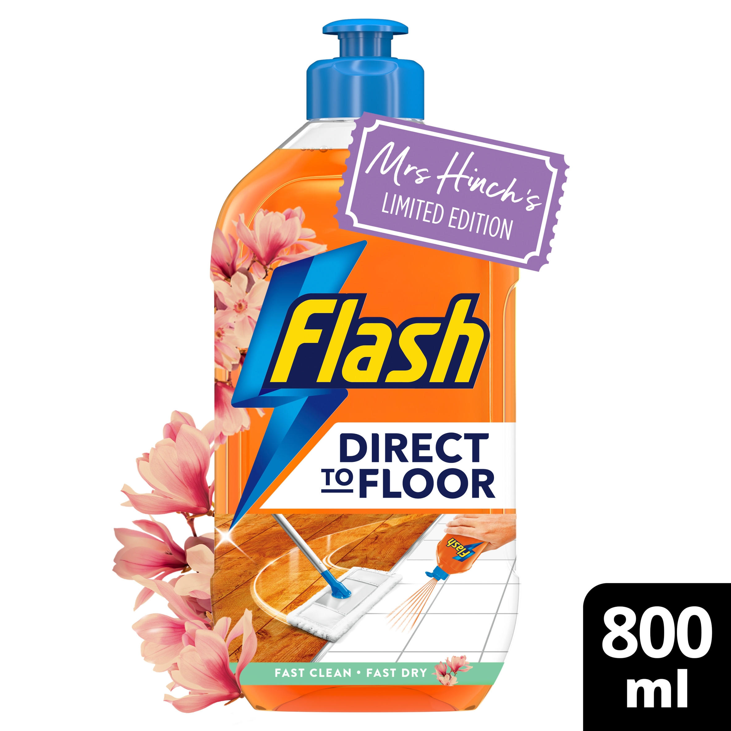 Flash Direct To Floor Mrs Hinch's Midsummer Floor Cleaner 800ML