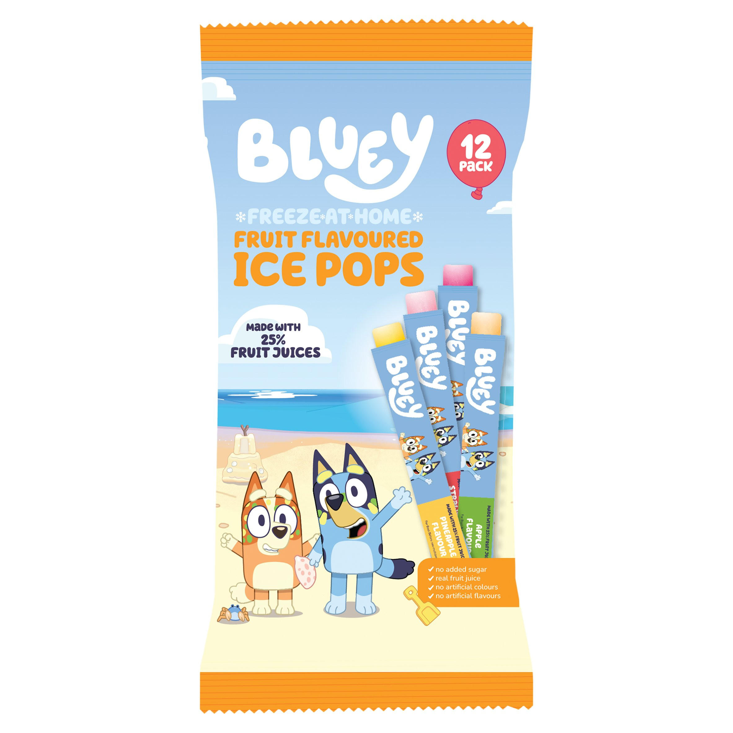 Fruit Flavoured Ice Pops 12 x 45ml (540ml)