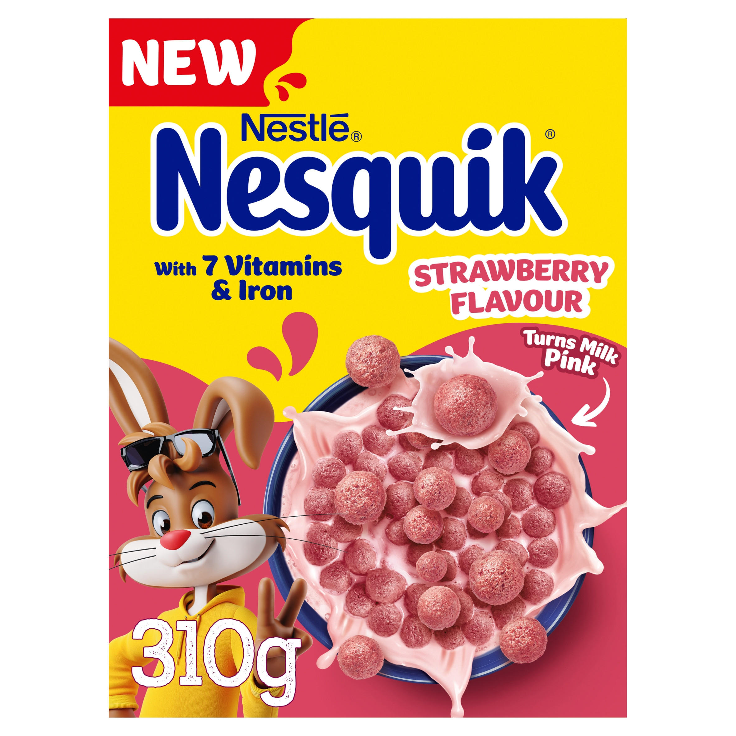 Nestlé Nesquik Strawberry Flavoured Breakfast Cereal 310g