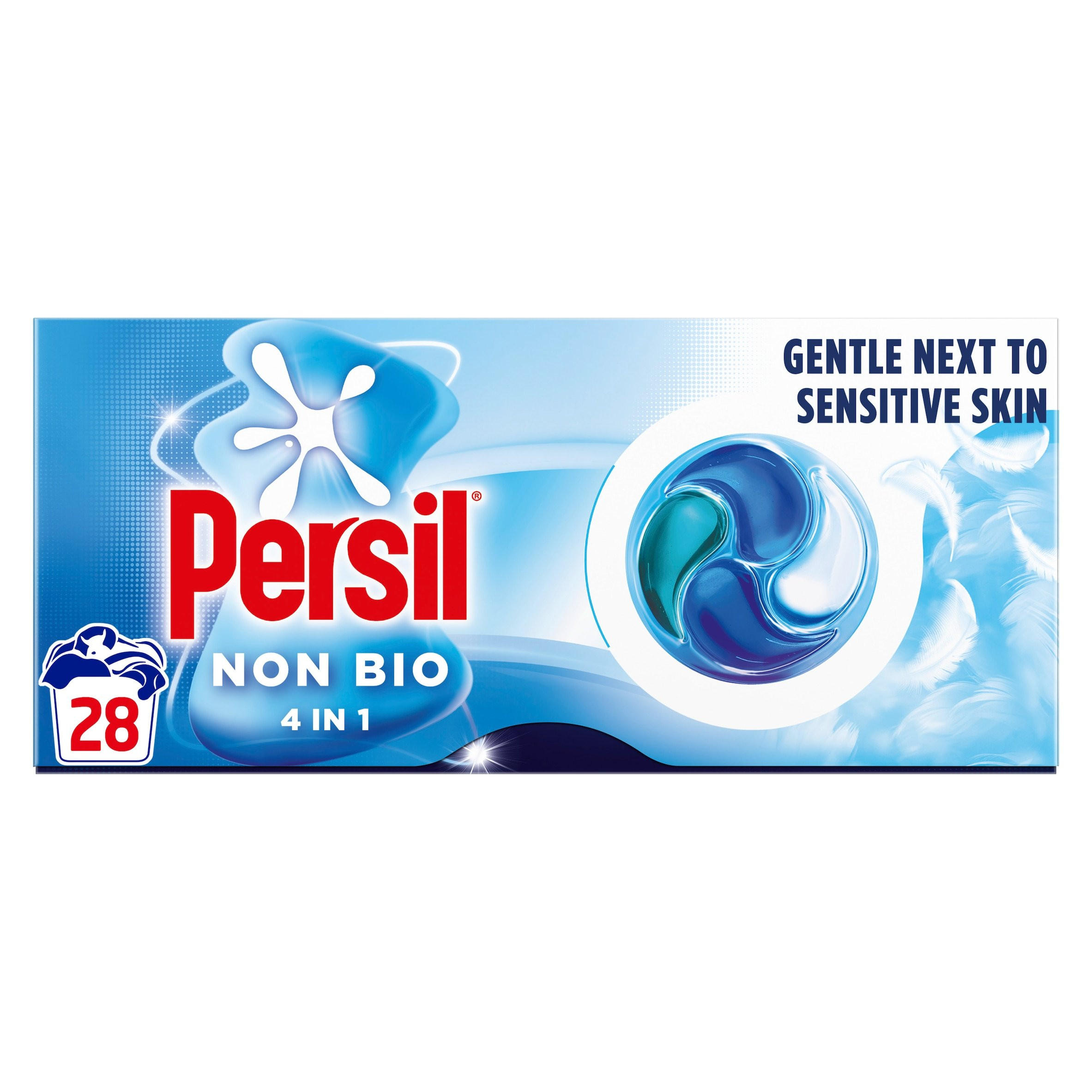Persil Non Bio 4 in 1 fast-dissolving laundry capsules, 28 washes