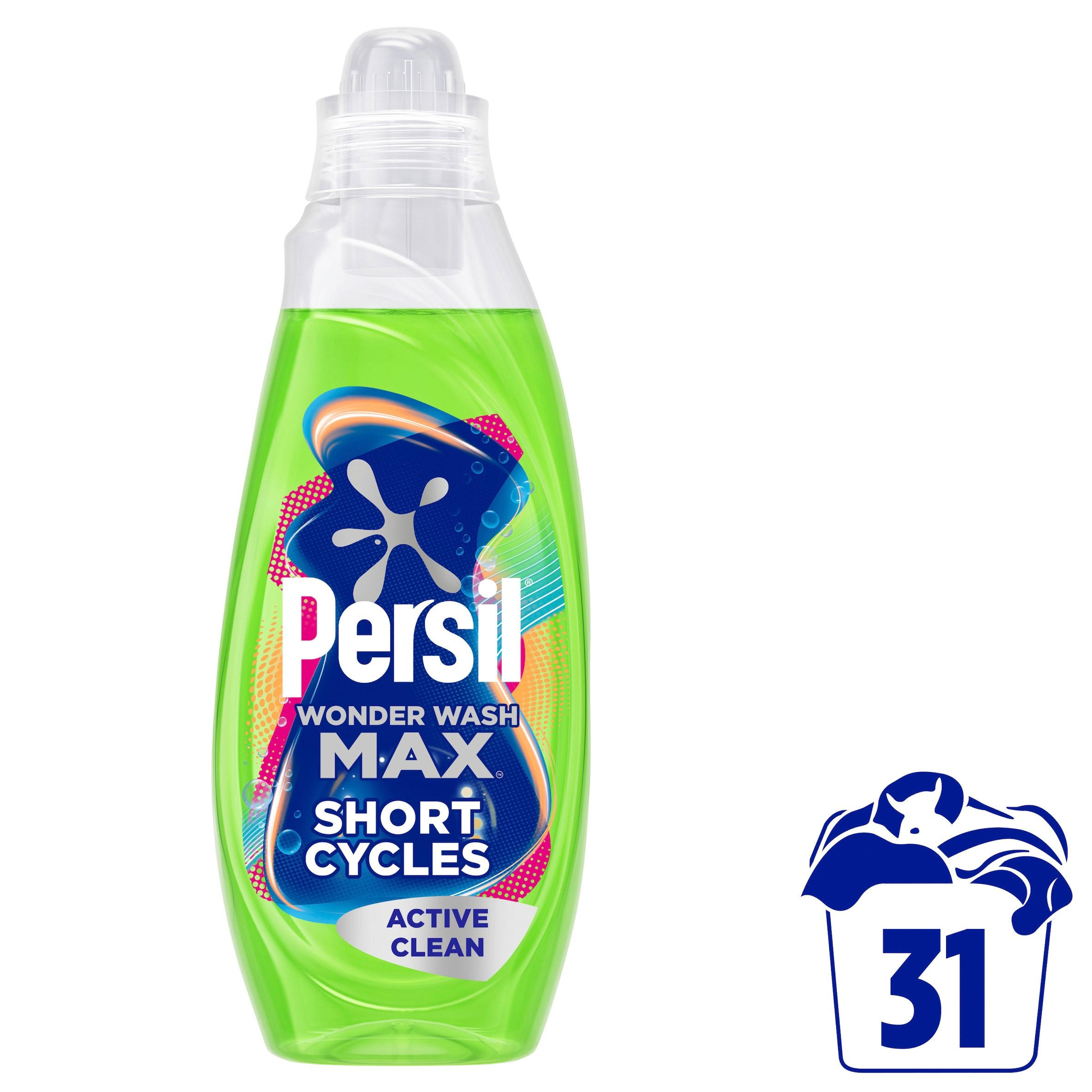 Persil Wonder Wash MAX Active Clean Bio Liquid Detergent 837 ml (31 washes)