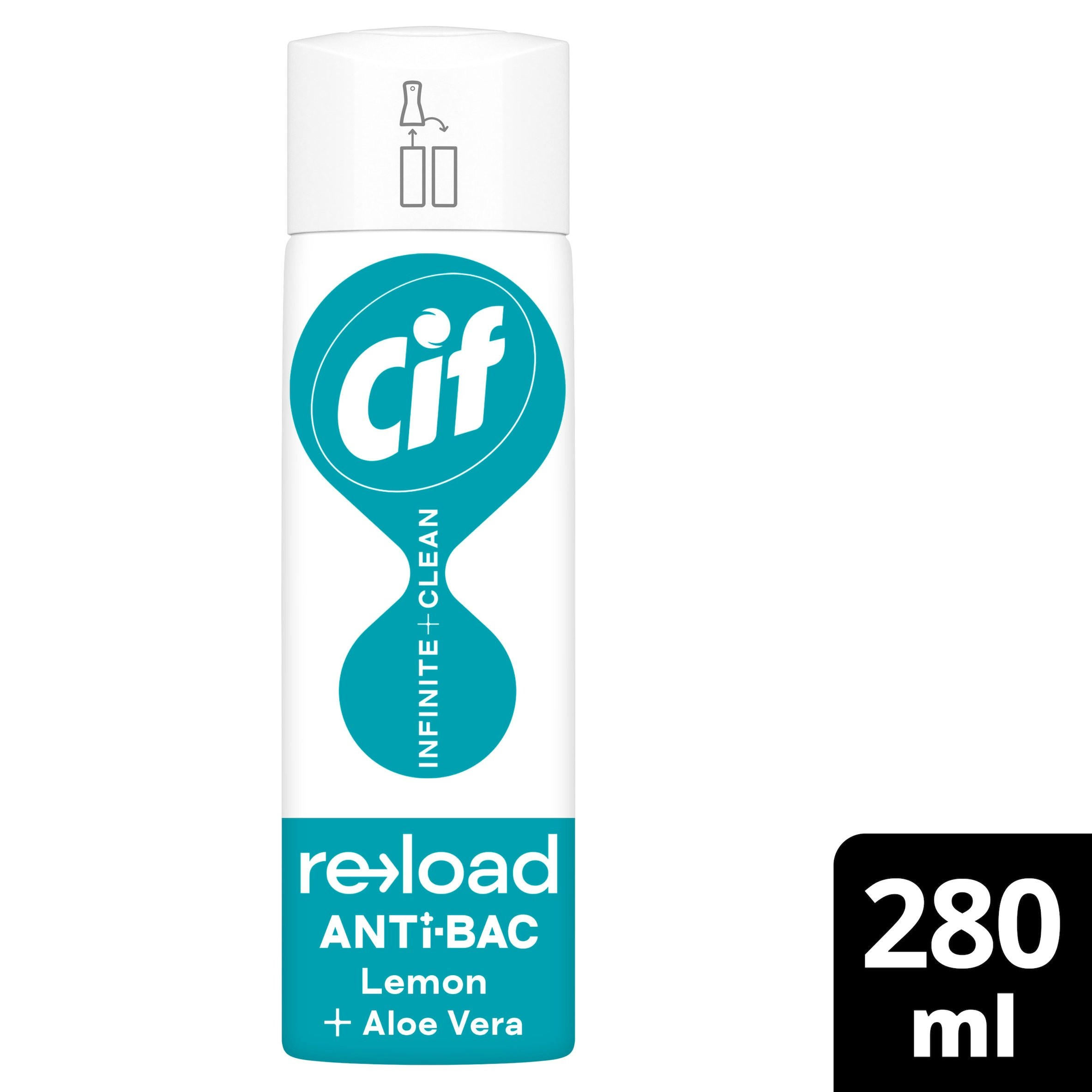 Cif Infinite Clean Lemon & Aloe Vera Anti-Bac Cleaner Refill 280 ml