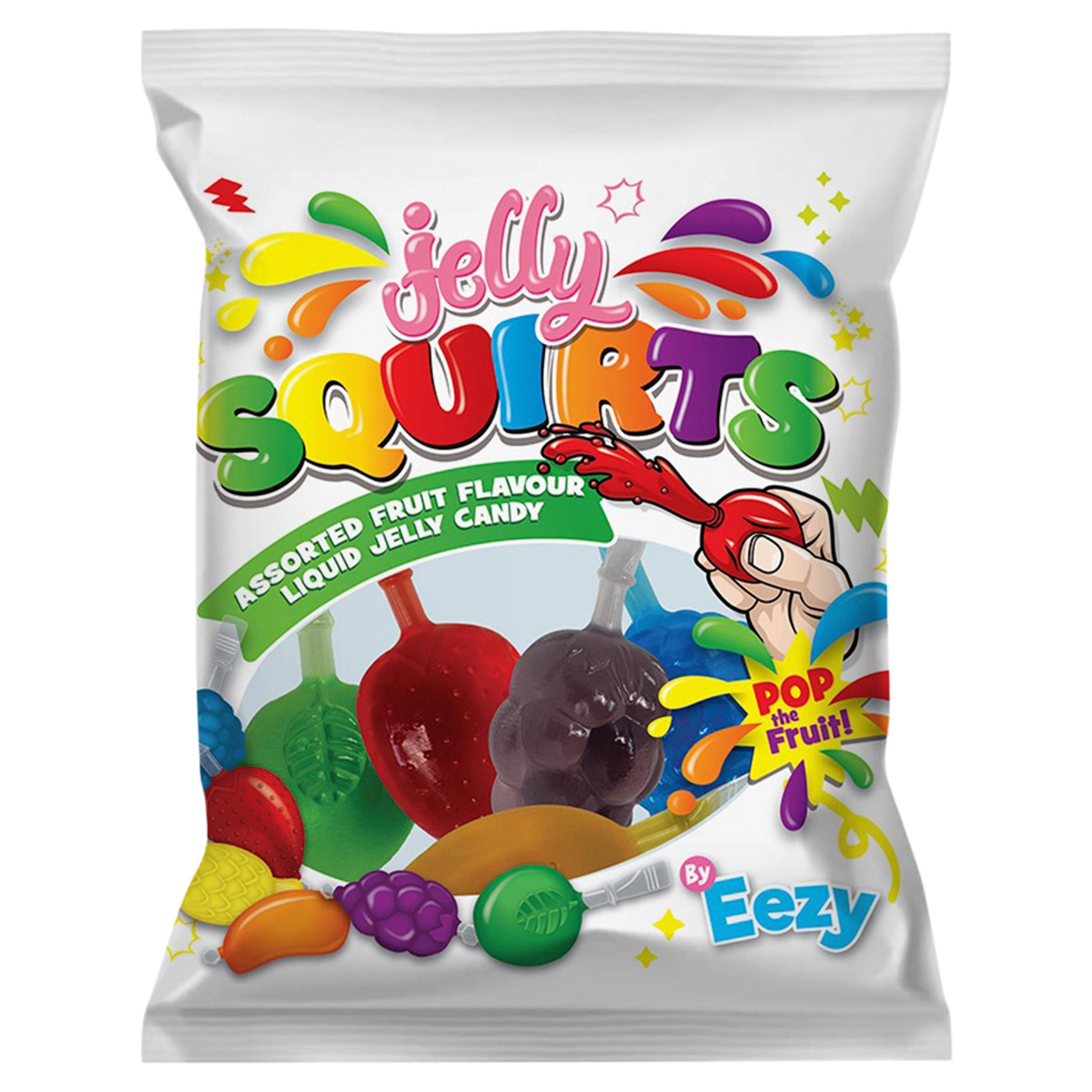 Eezy Jelly Squirts Assorted Fruit Flavour Liquid Jelly Candy 272g