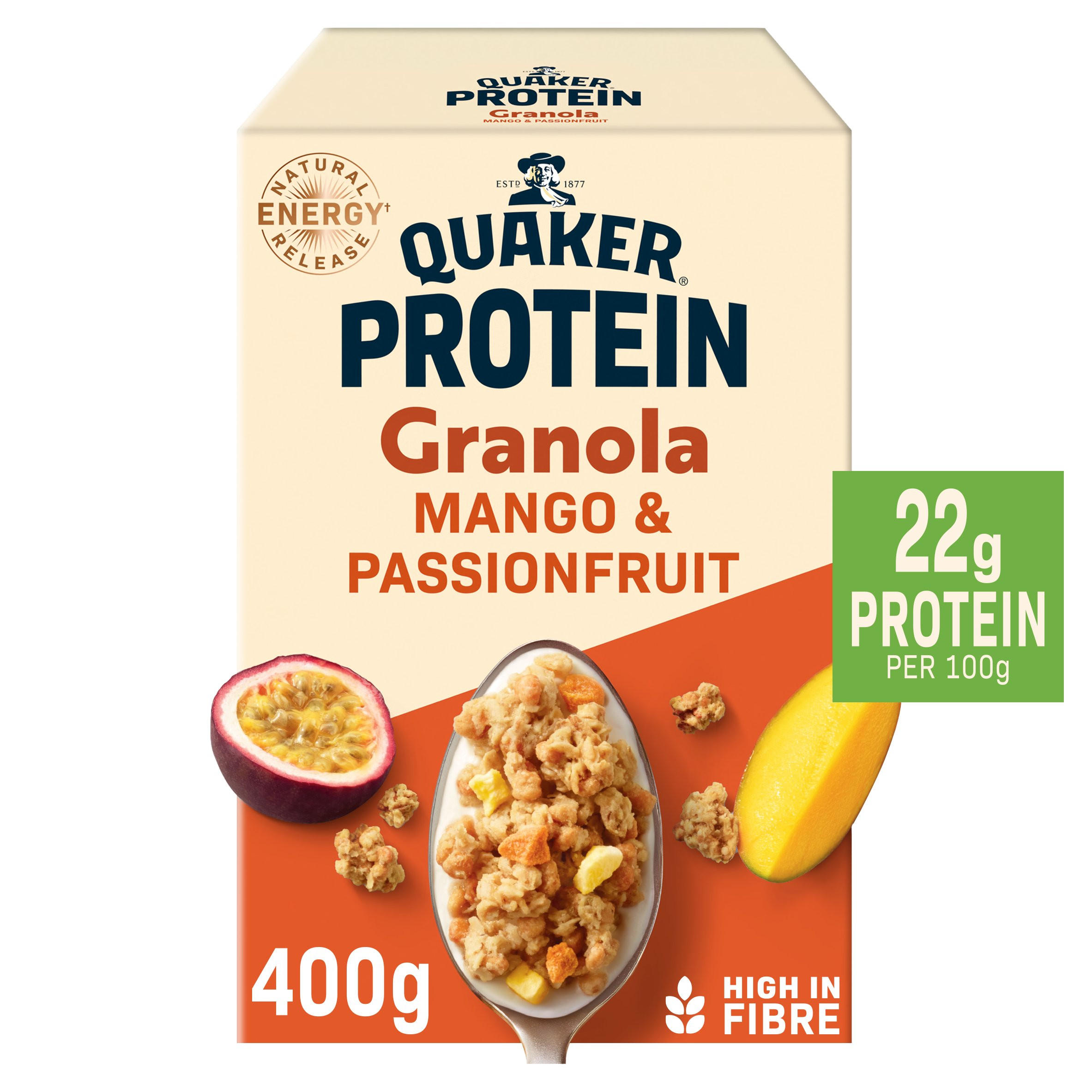 Quaker Protein Granola Mango & Passionfruit 400g