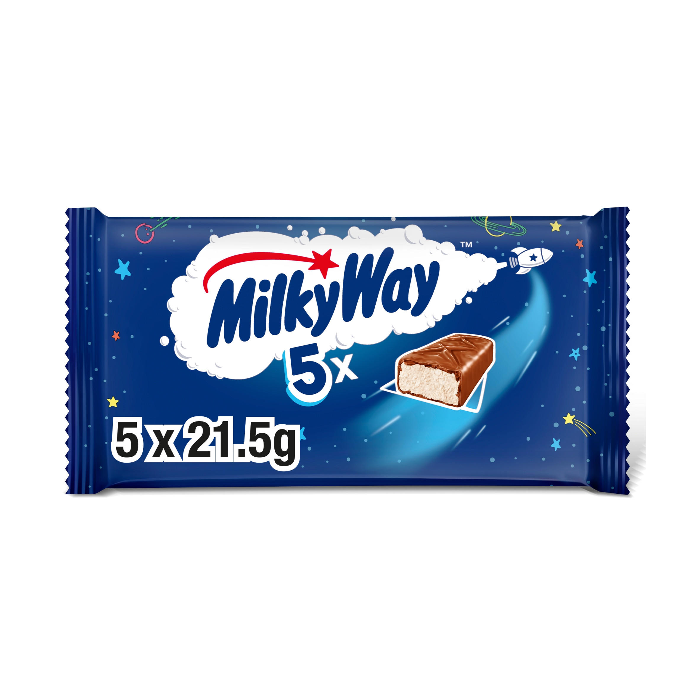 Milky Way Mulitpack Chocolate Bars 5 x 21.5g