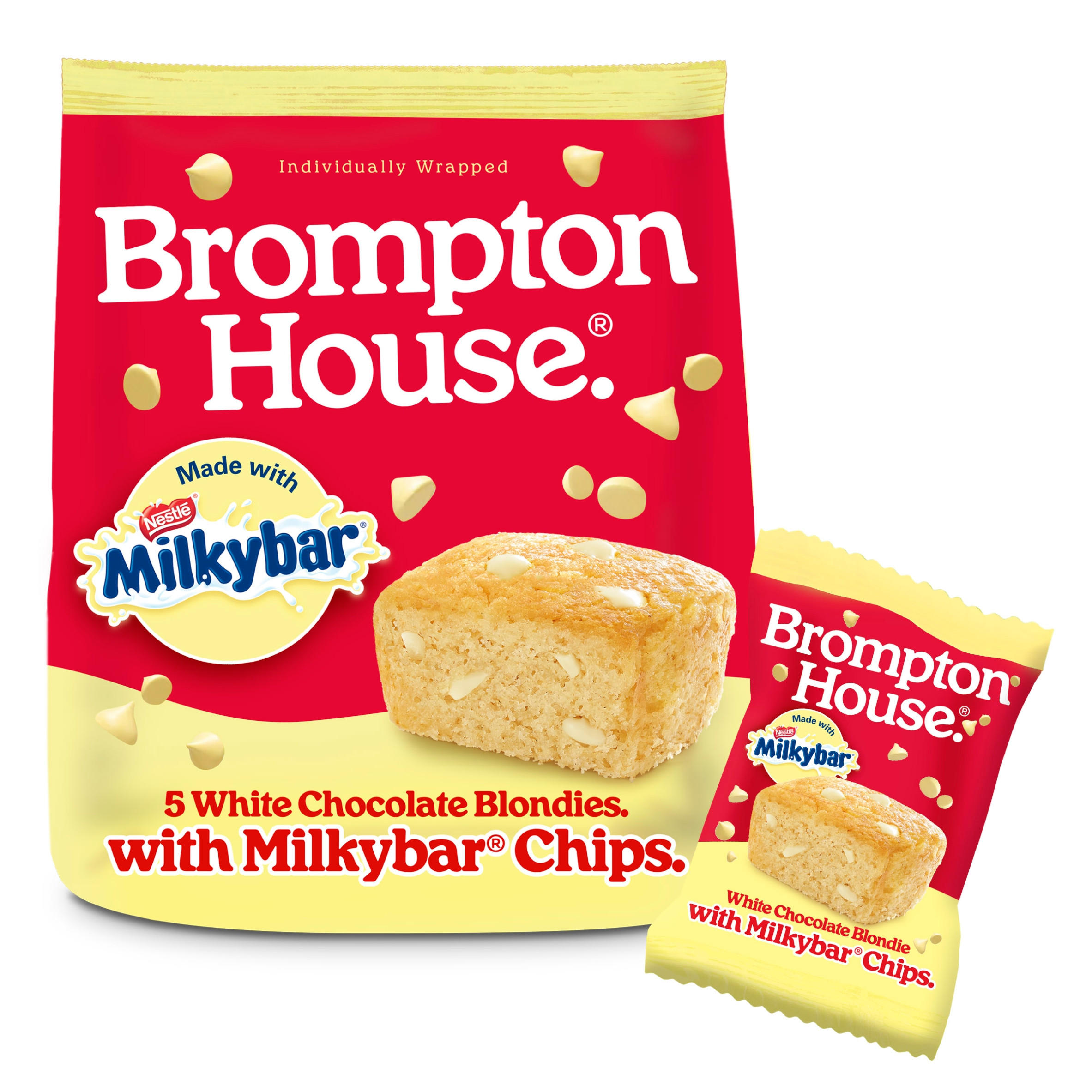 Brompton House White Chocolate Blondies with Milkybar Chips 100g (5x20g)