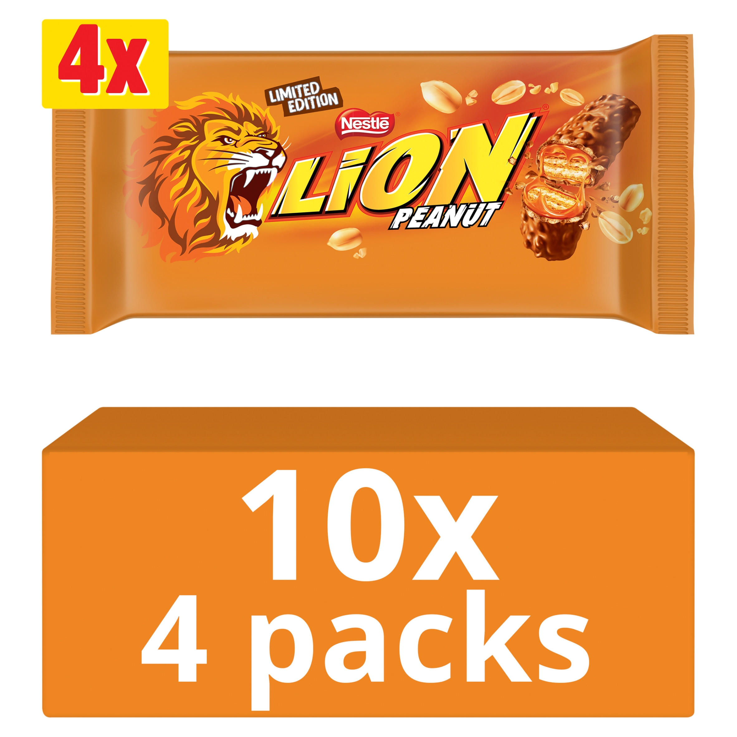 Lion Limited Edition Peanut Bars 4 x 31g (124g)