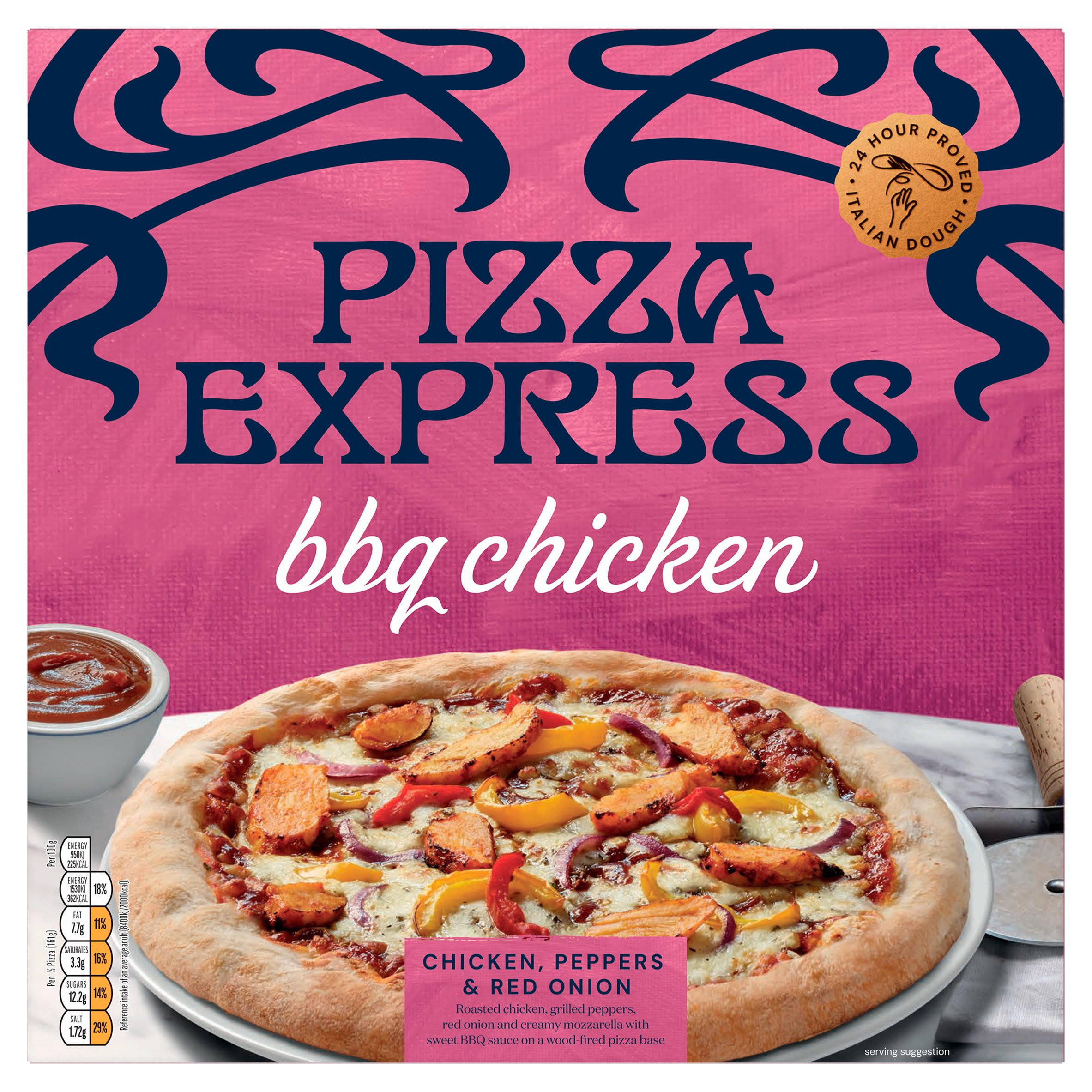 Pizza Express BBQ Chicken, Peppers & Red Onion 350g