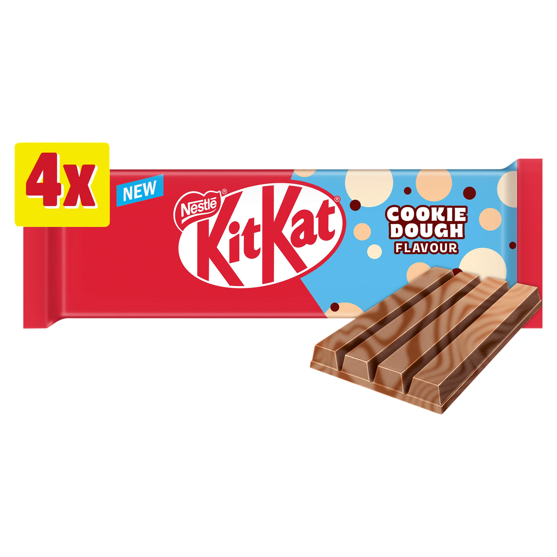 KitKat® 4 Finger Cookie Dough Flavour Chocolate Bar 4 Pack Multipack 166g