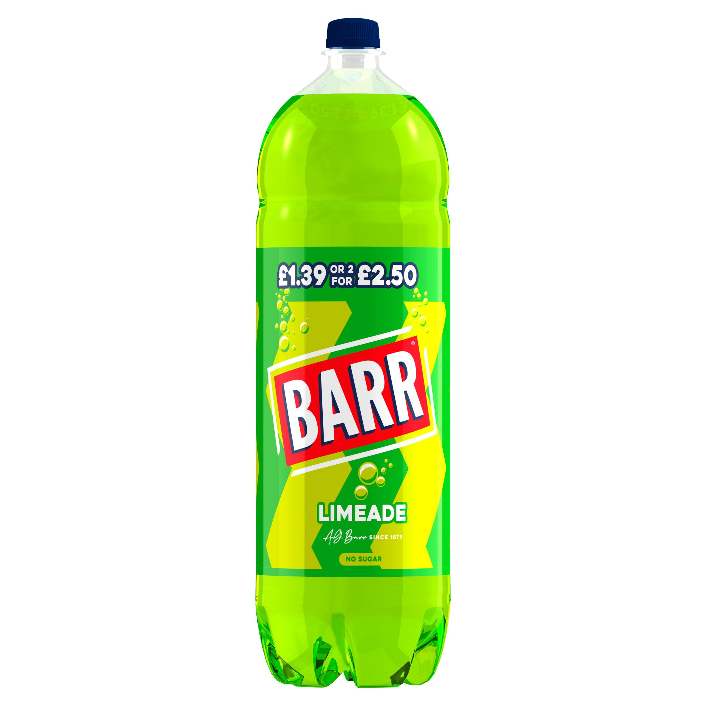 BARR Limeade Soft Drink Bottle 2L PM £1.39 2/2.50