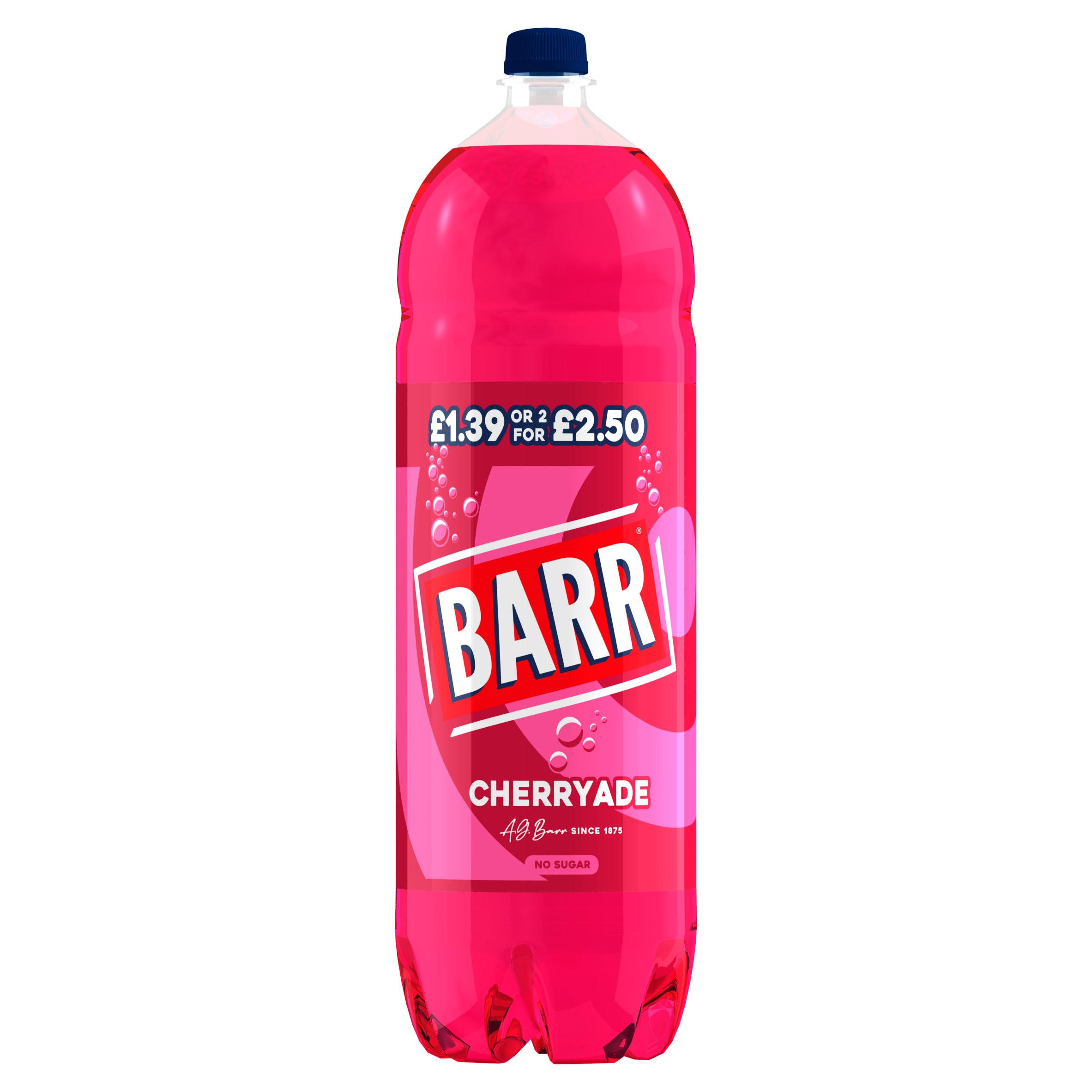 BARR Cherryade Soft Drink Bottle 2L PM £1.39 2/2.50