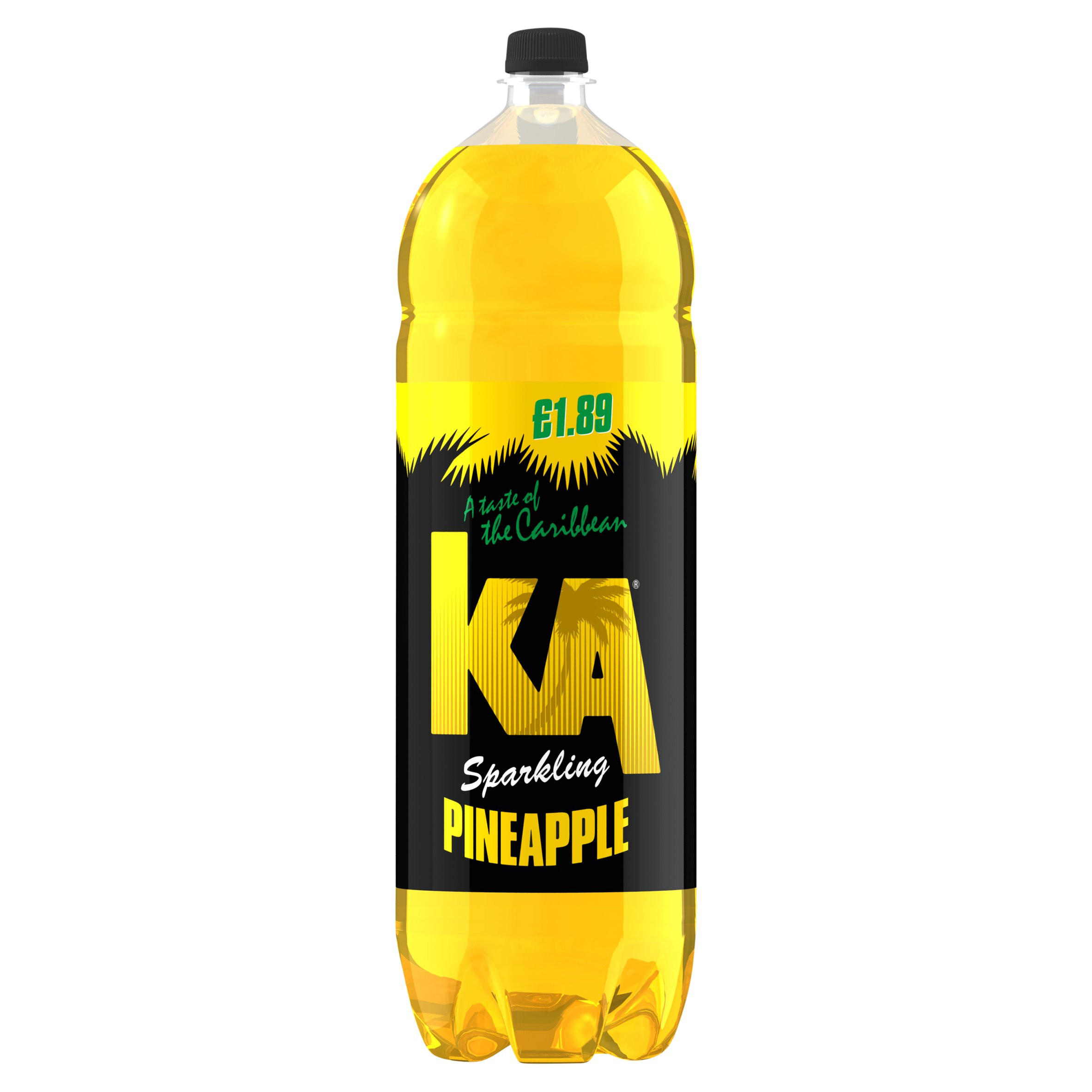 KA Pineapple Sparkling Soft Drink Bottle 2L PM £1.89