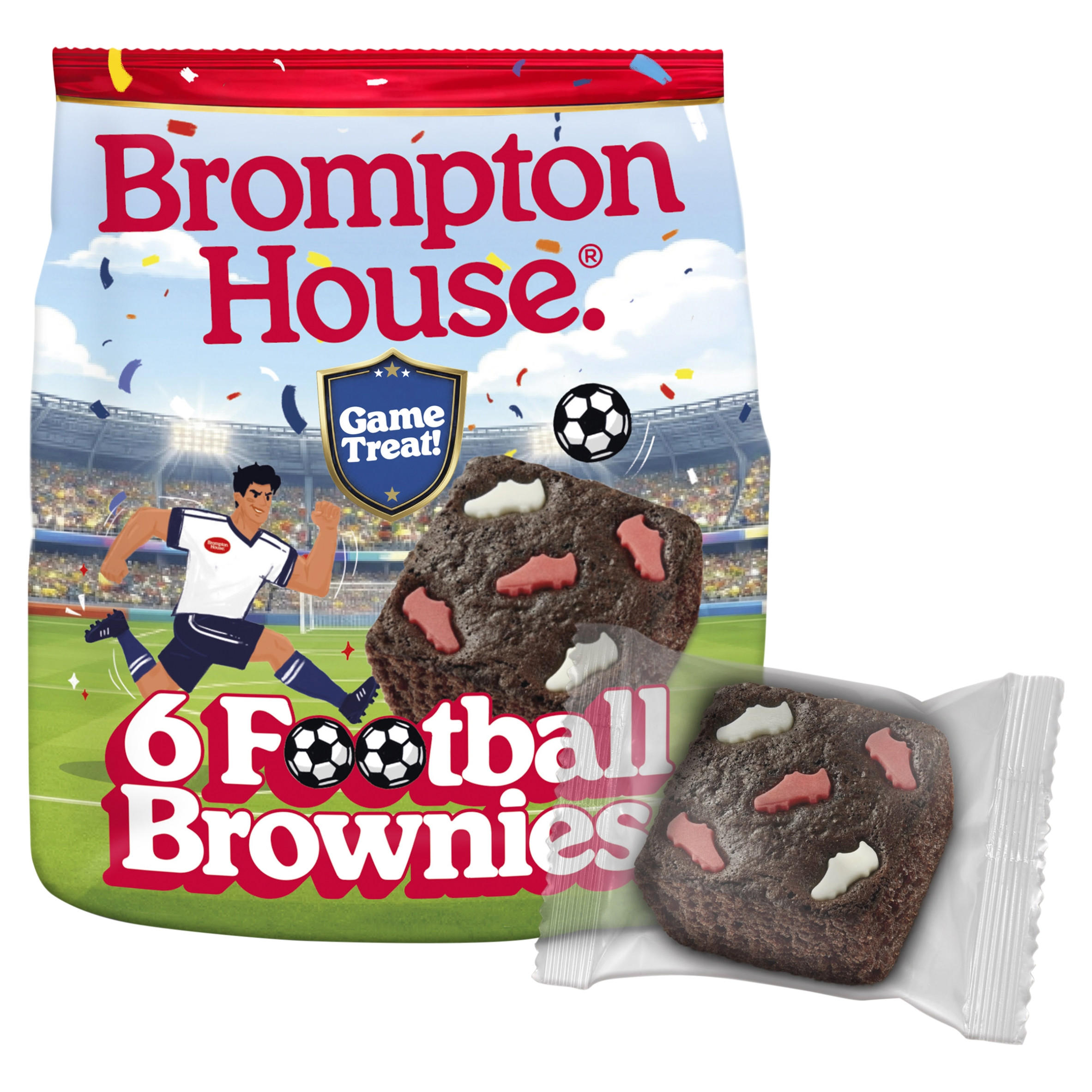 Brompton House Football Brownies 120g (6x20g)
