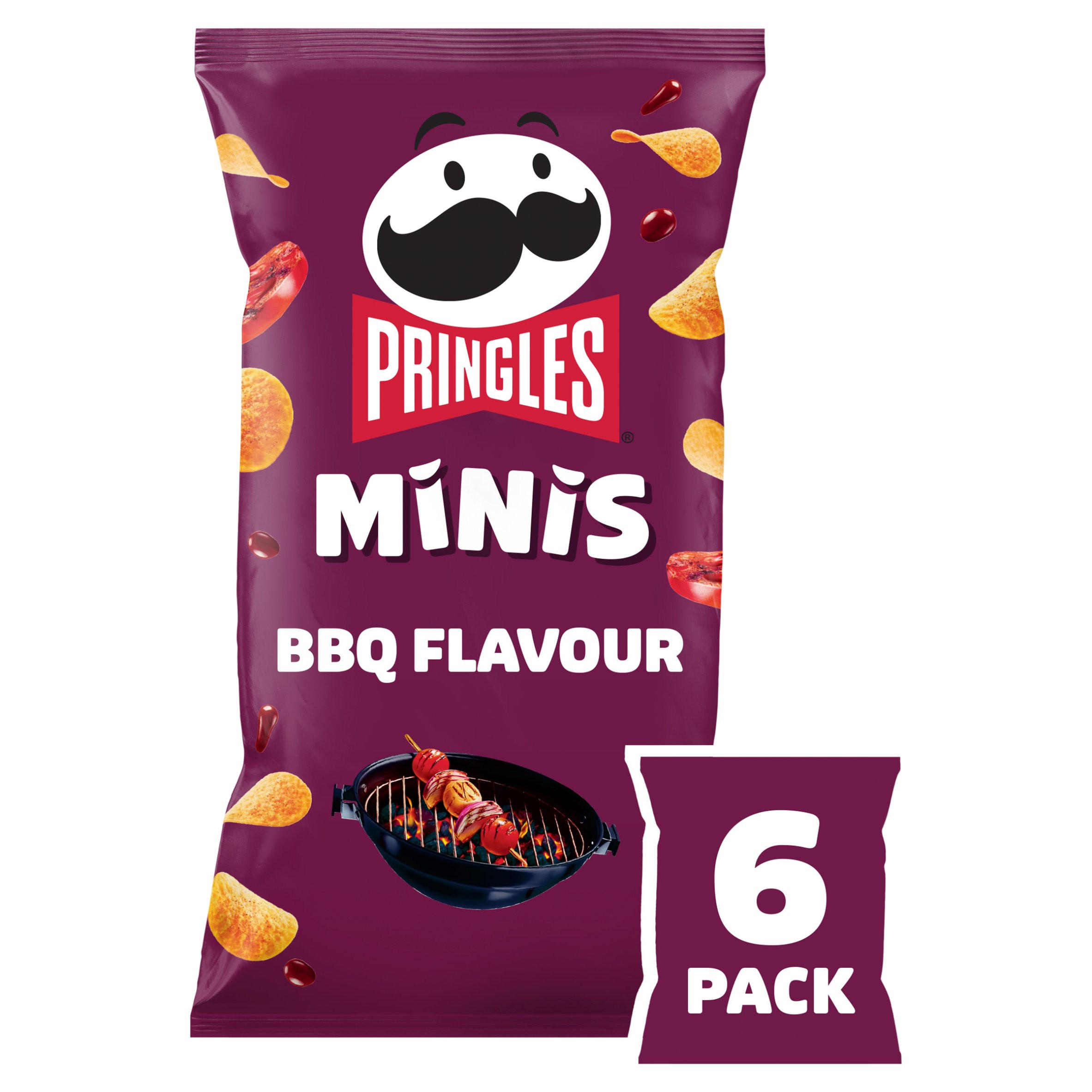 Pringles Minis BBQ Multipack Crisps 6x20g