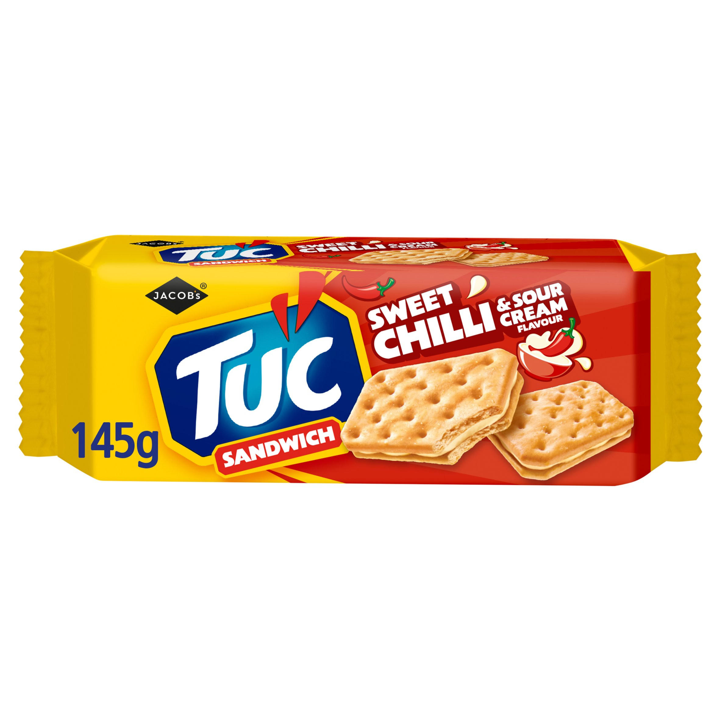 Jacob's Tuc Sandwich Sweet Chilli & Sour Cream Flavour 145g