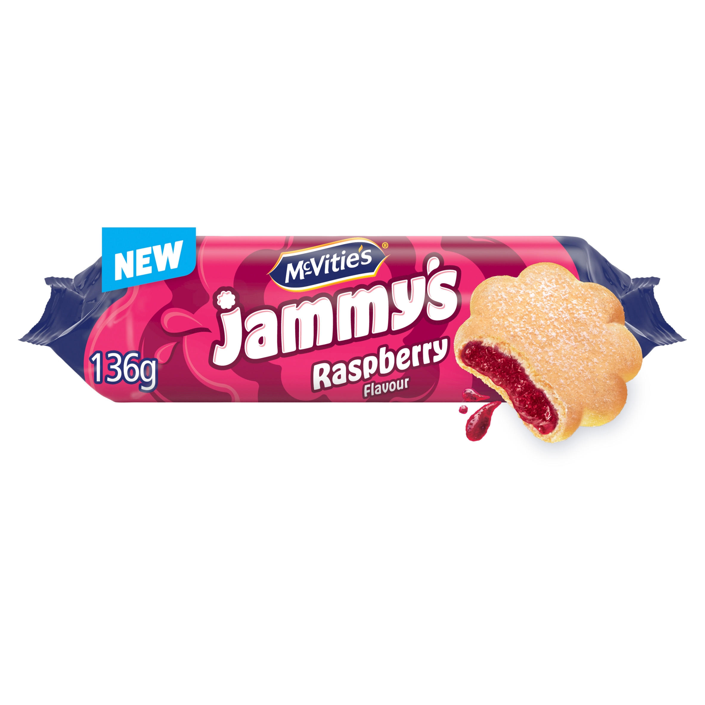 McVitie's Jammy's Raspberry Flavour Biscuit 136.5g