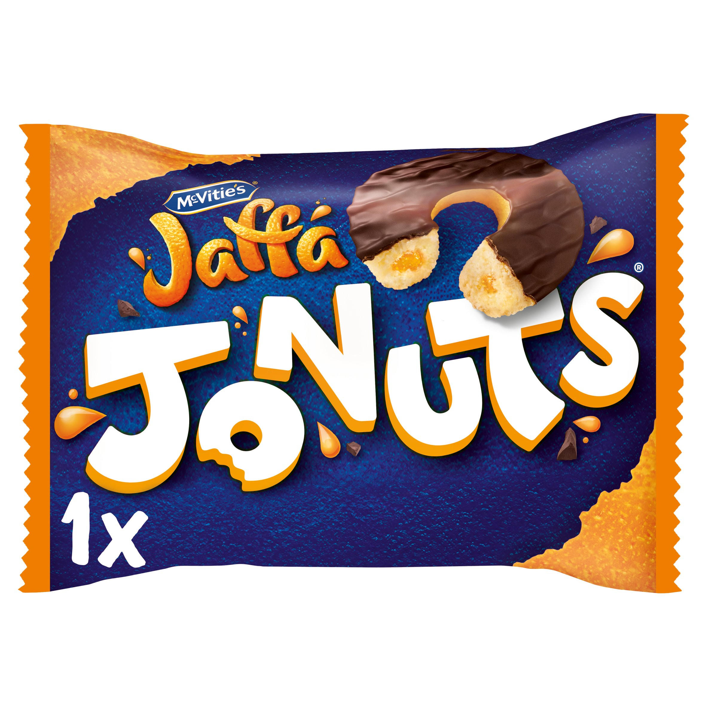 McVitie's Jaffa Cakes Jaffa Jonuts Biscuits Single Serve Pack, 43g