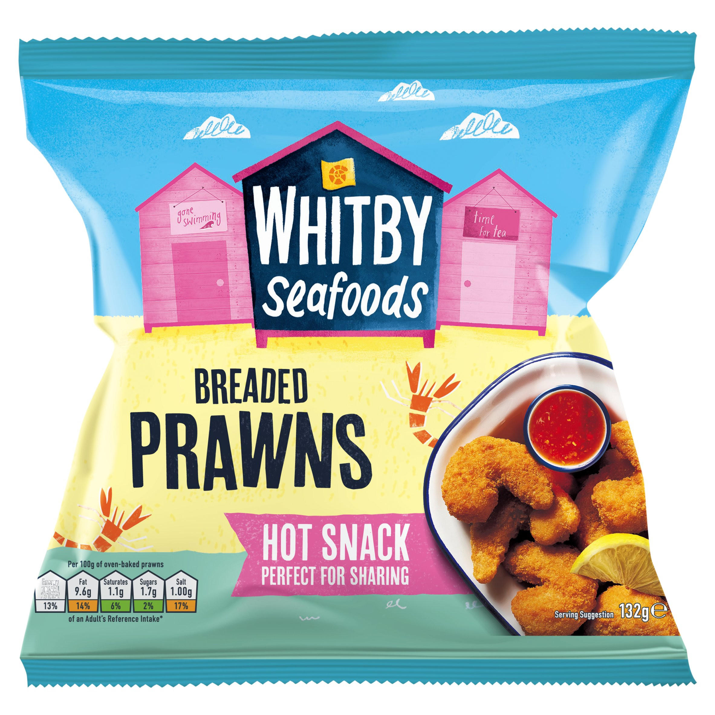 Whitby Seafoods Breaded Prawns 132g