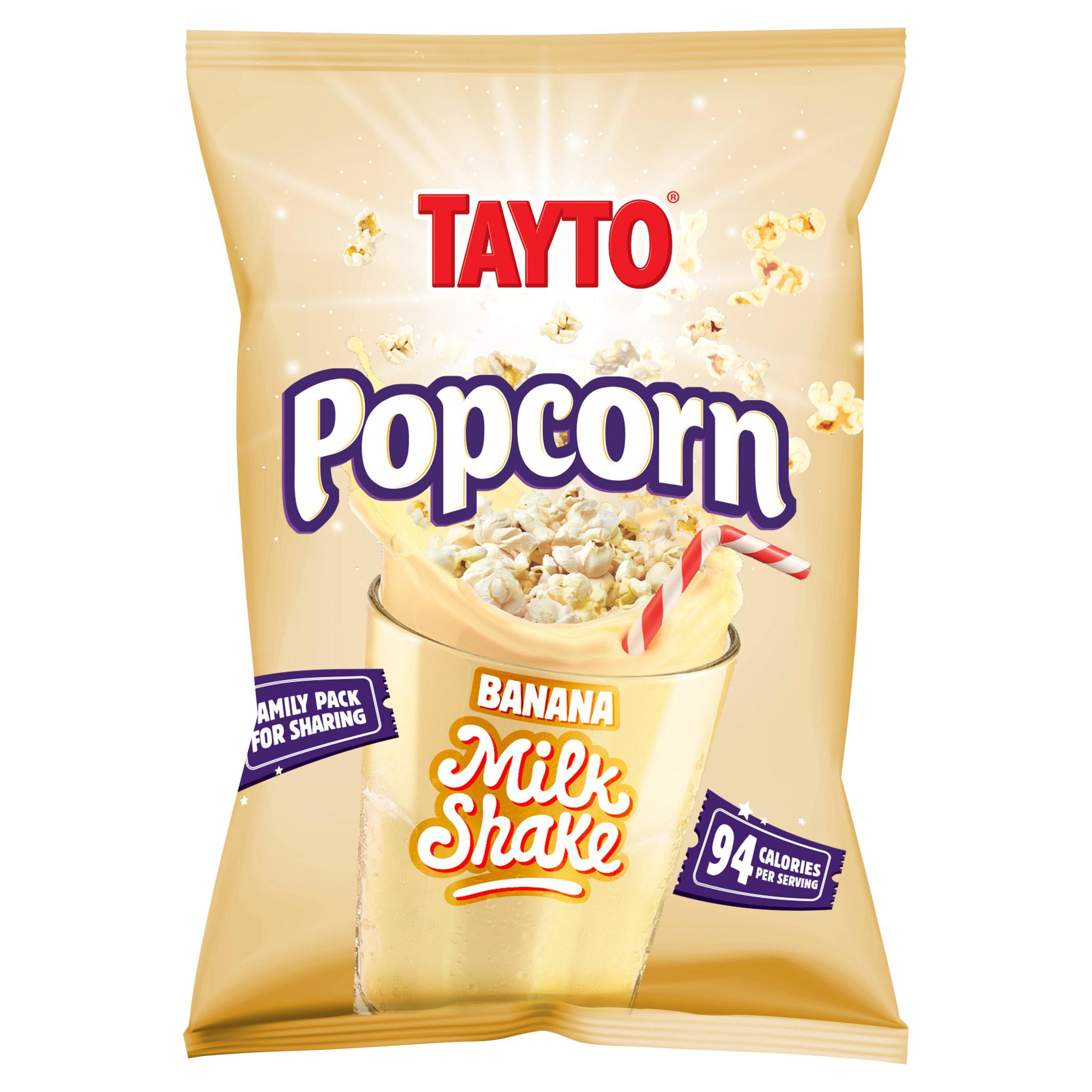 Tayto Popcorn Banana Milk Shake 100g