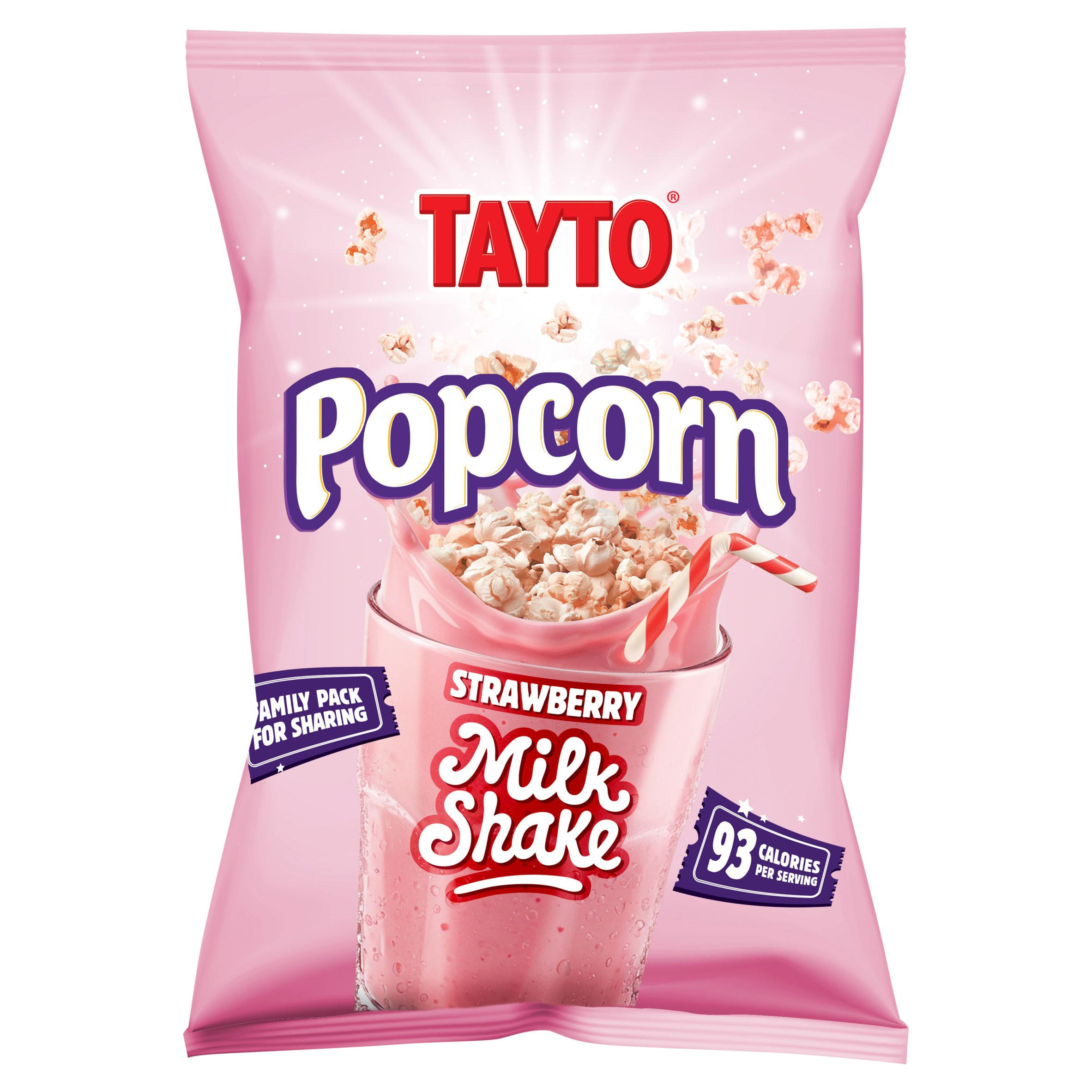 Tayto Popcorn Strawberry Milk Shake 100g