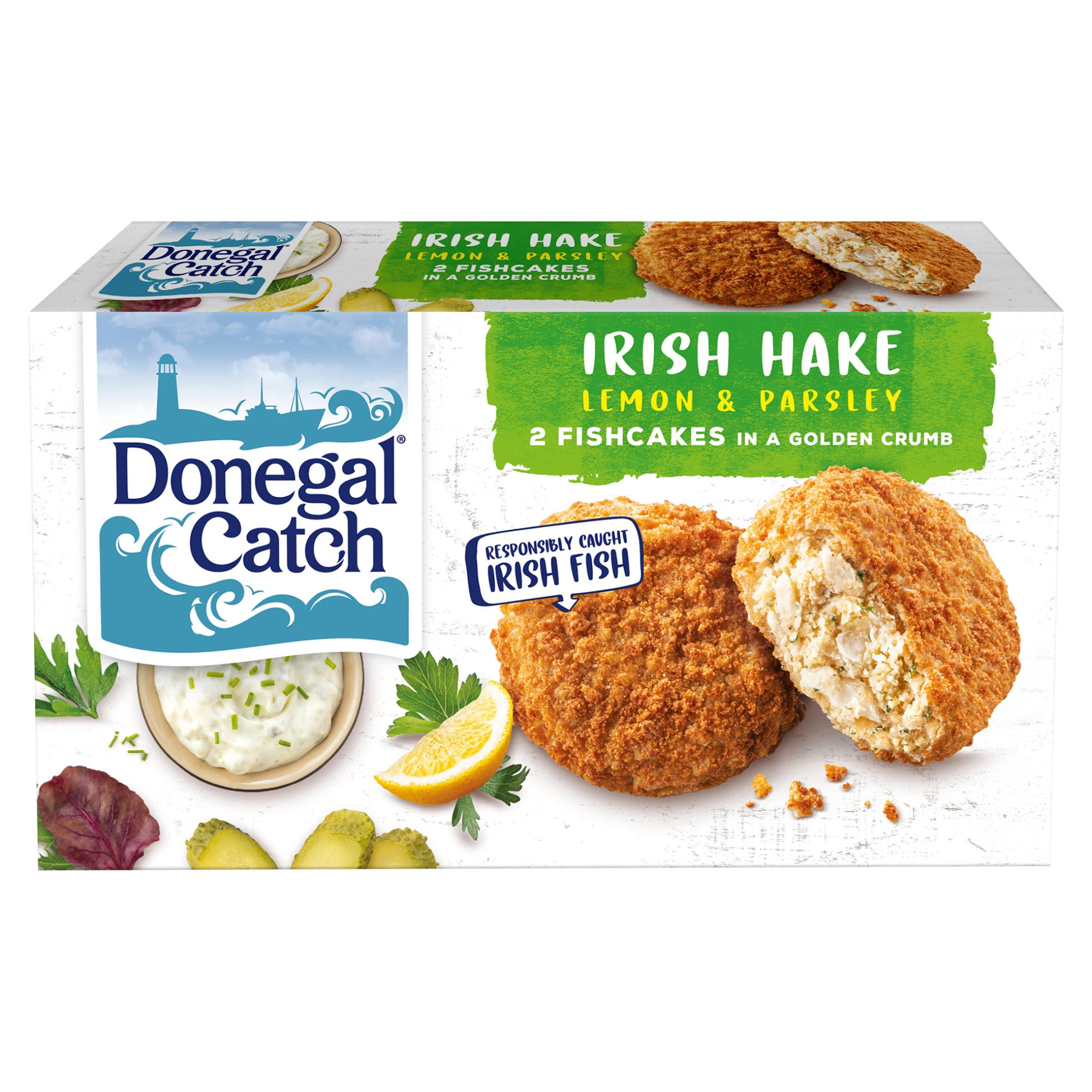Donegal Catch 2 Irish Hake Lemon & Parsley Fishcakes 270g