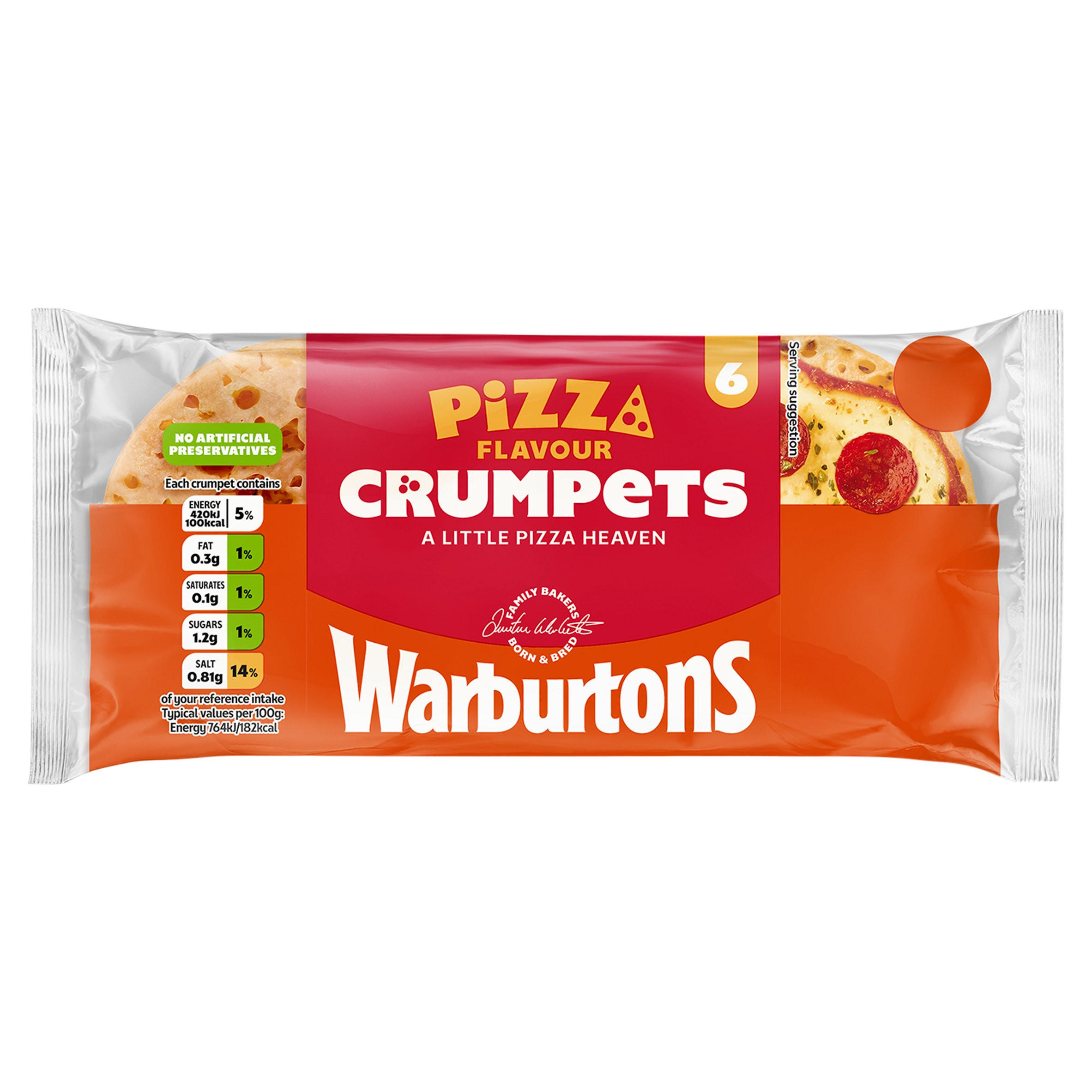 Warburtons 6 Pizza Flavour Crumpets
