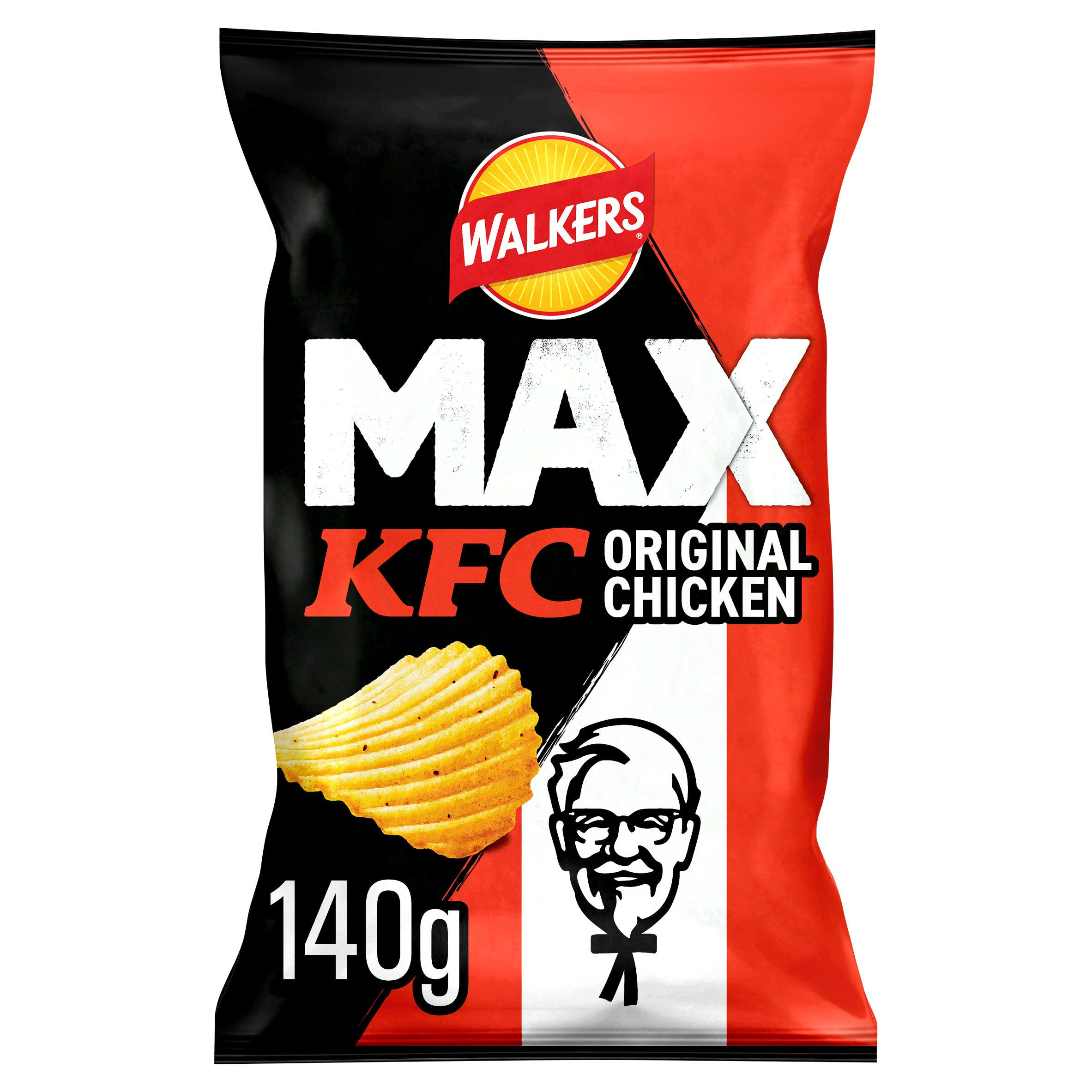 Walkers MAX KFC Original Chicken Sharing Crisps 140g