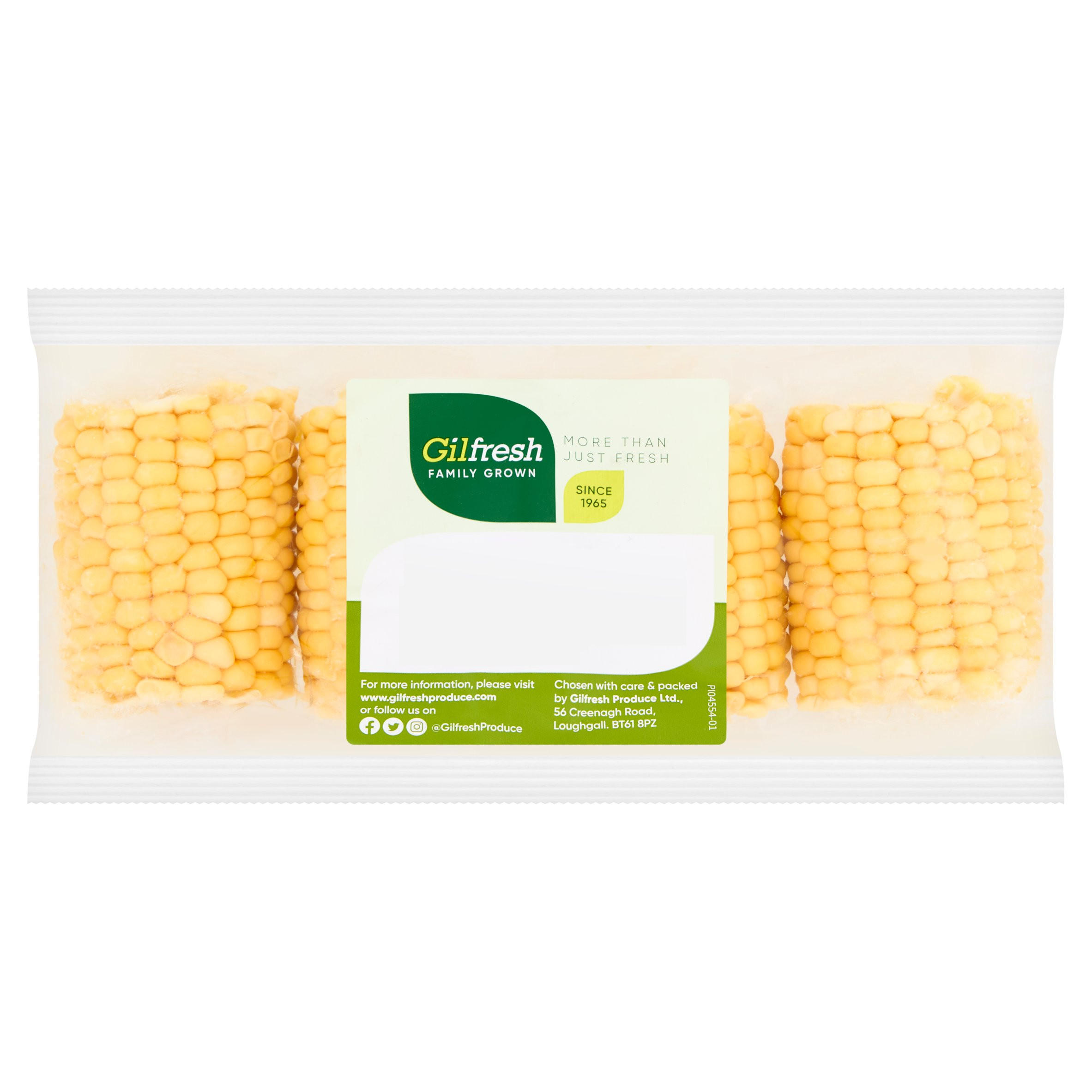 Gilfresh 4 Sweetcorn Cobettes