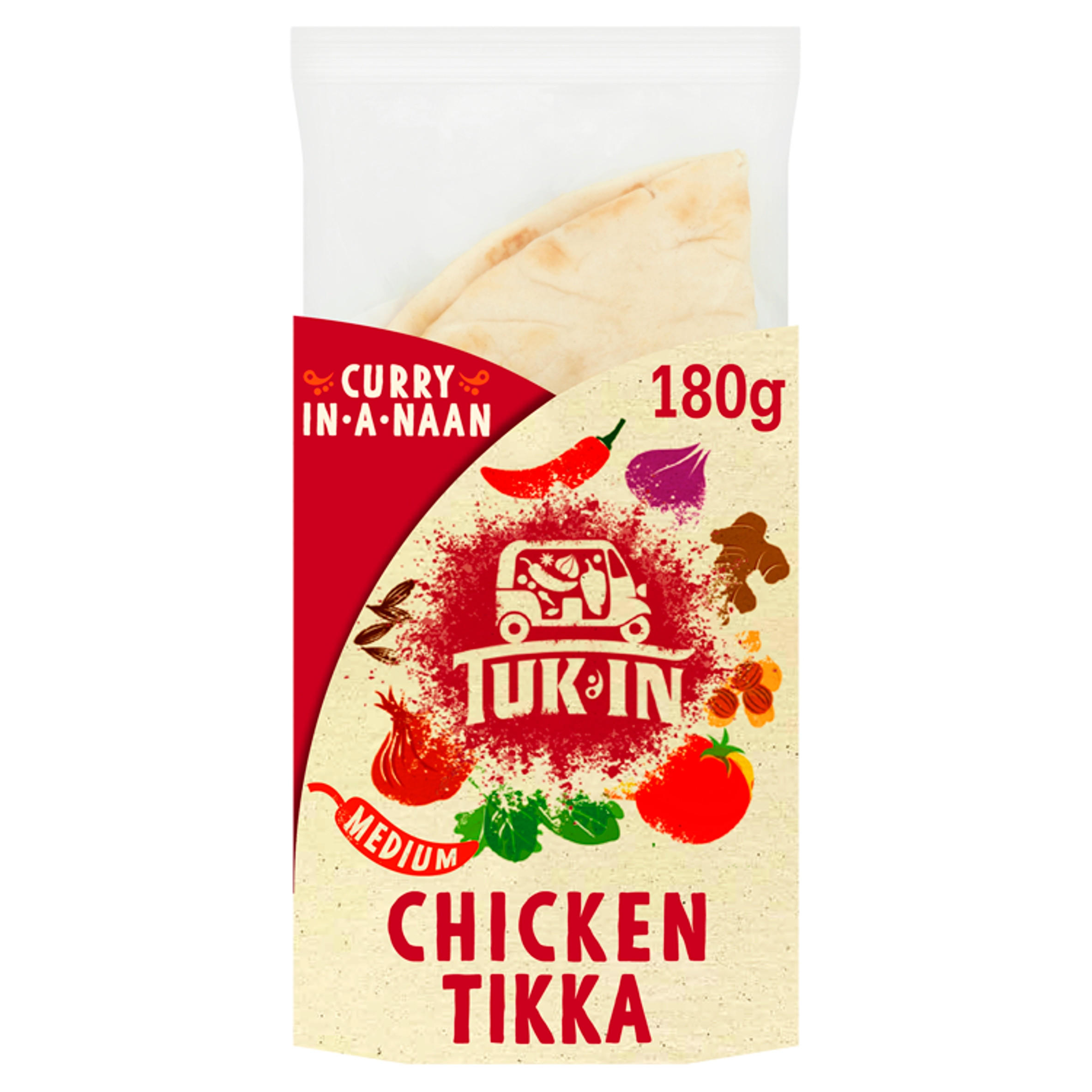 Tuk In Curry in a Naan Chicken Tikka 180g