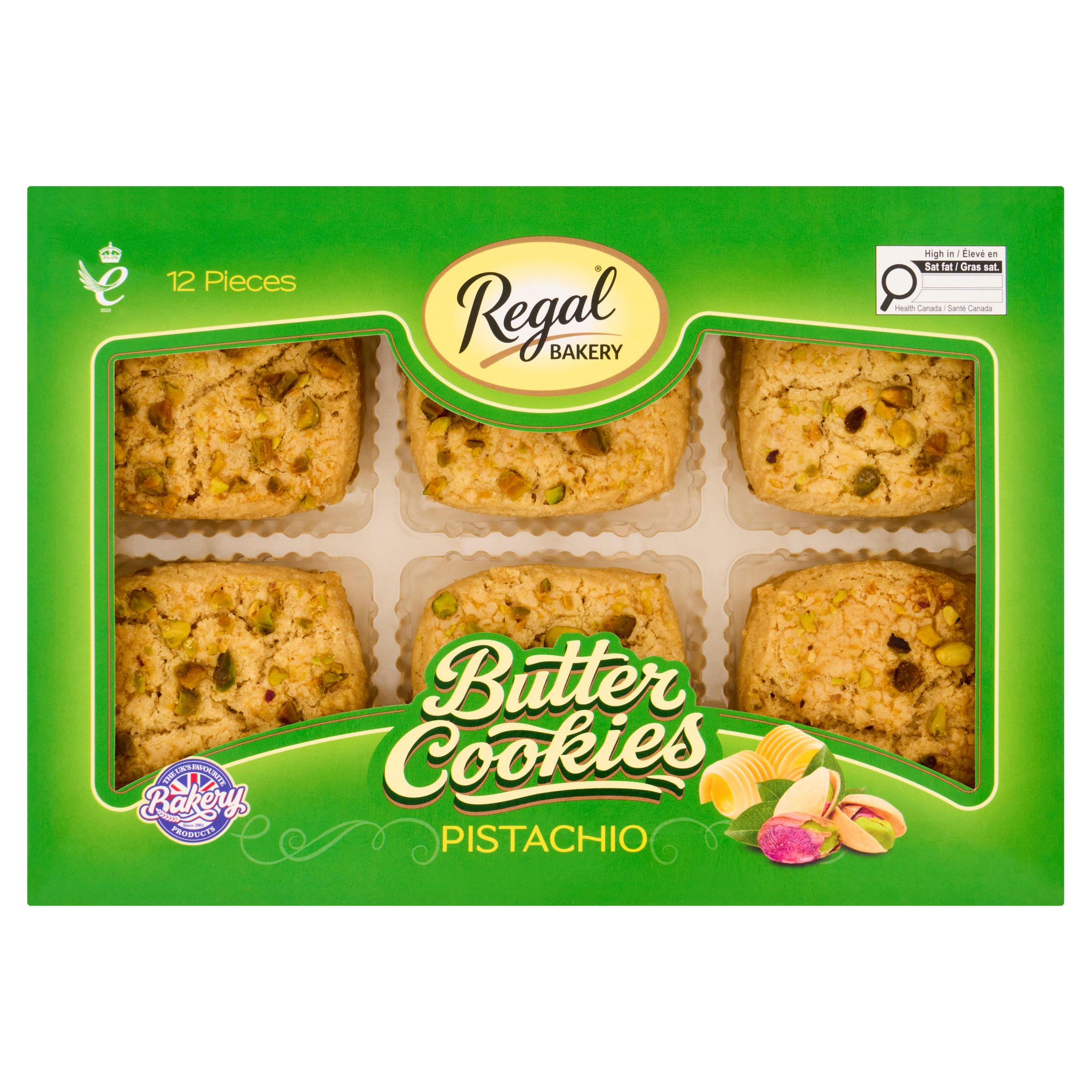 Regal Bakery 12 Butter Cookies Pistachio 270g